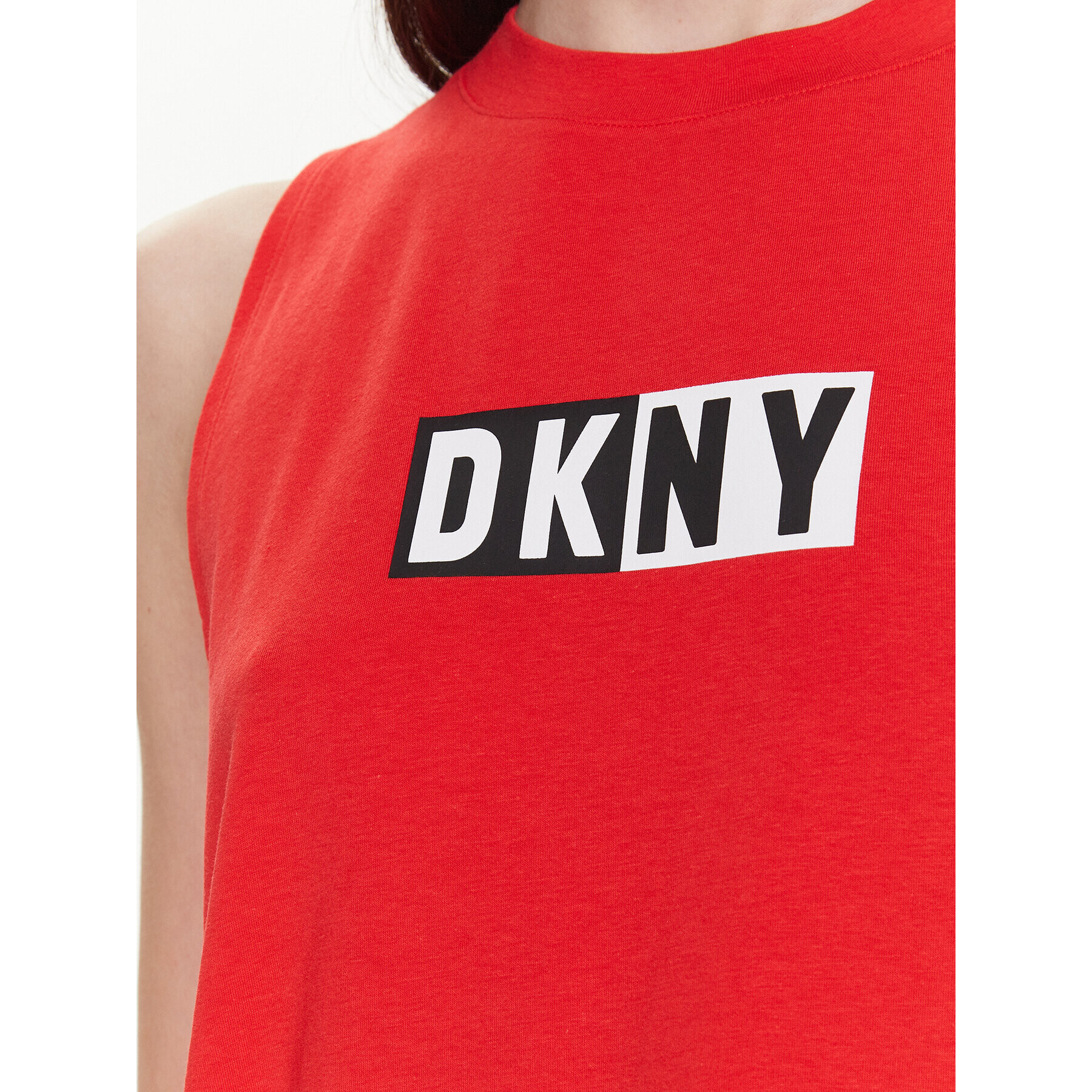 DKNY Sport Top DP2T5892 Červená Classic Fit - Pepit.cz