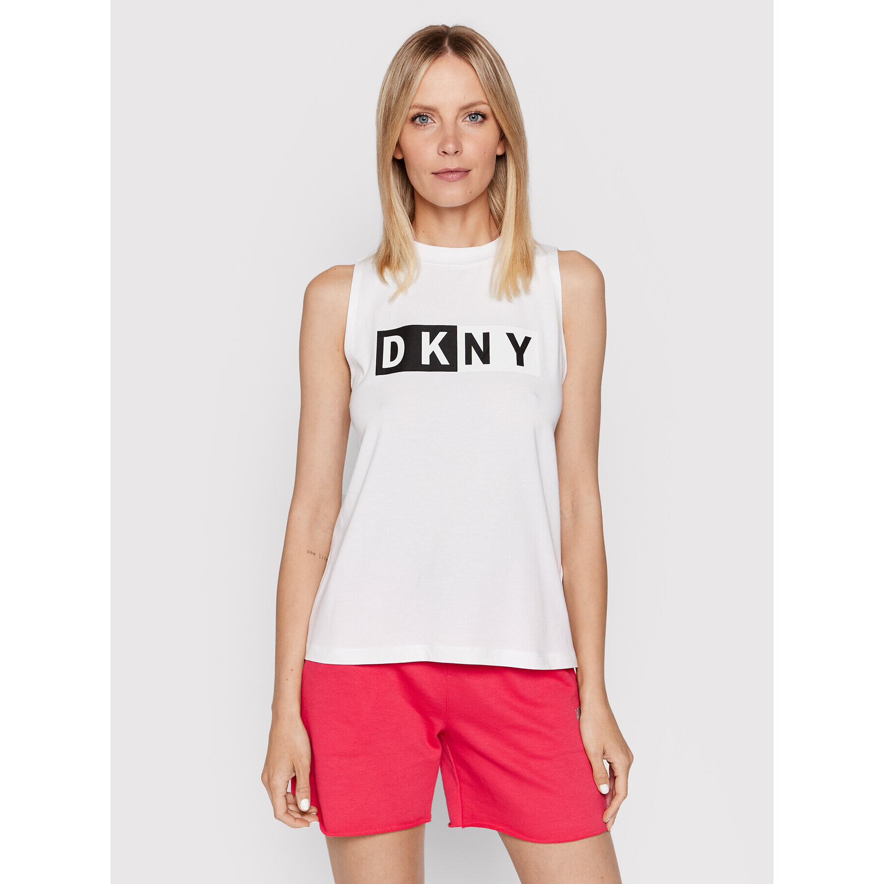 DKNY Sport Top DP8T5892 Bílá Regular Fit - Pepit.cz