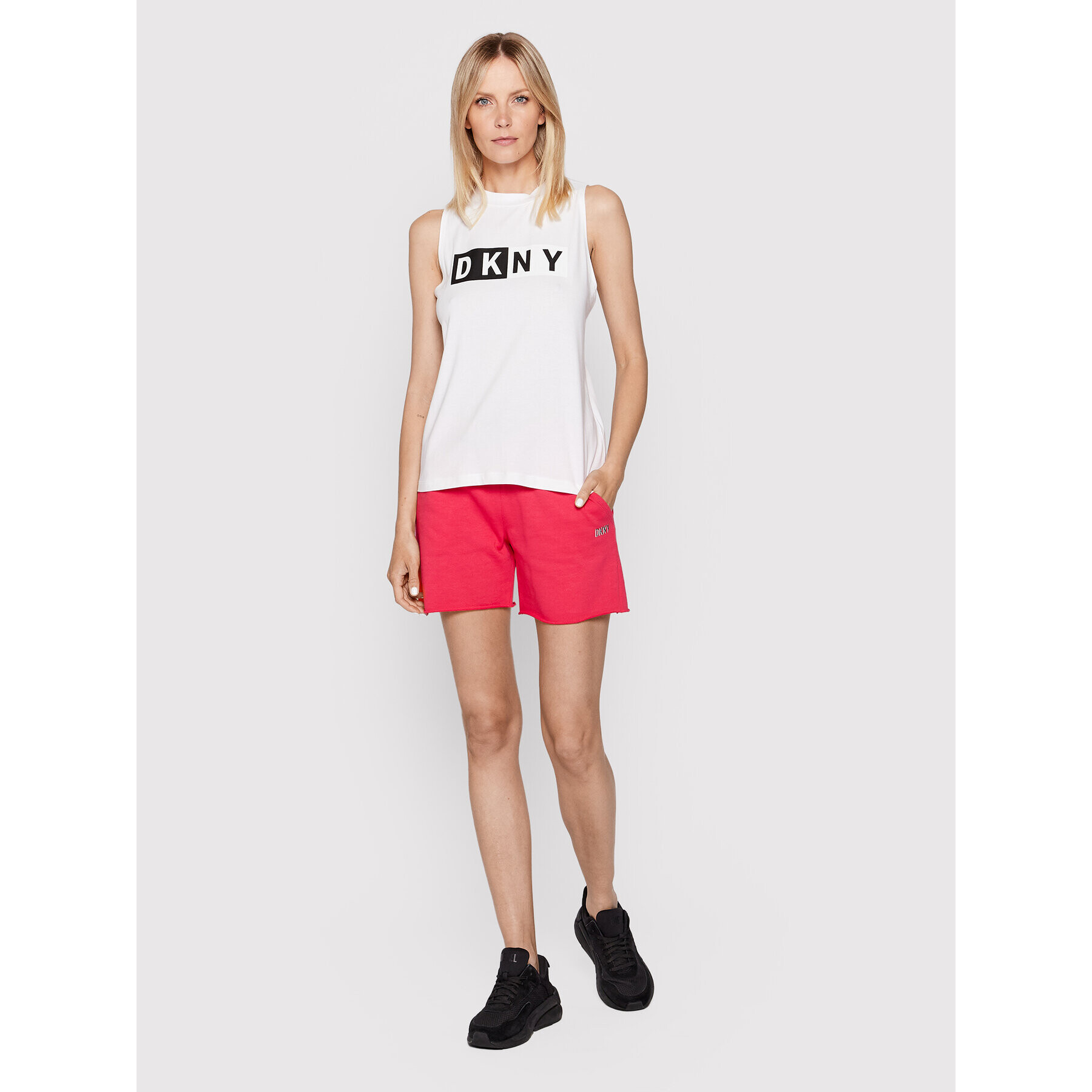 DKNY Sport Top DP8T5892 Bílá Regular Fit - Pepit.cz