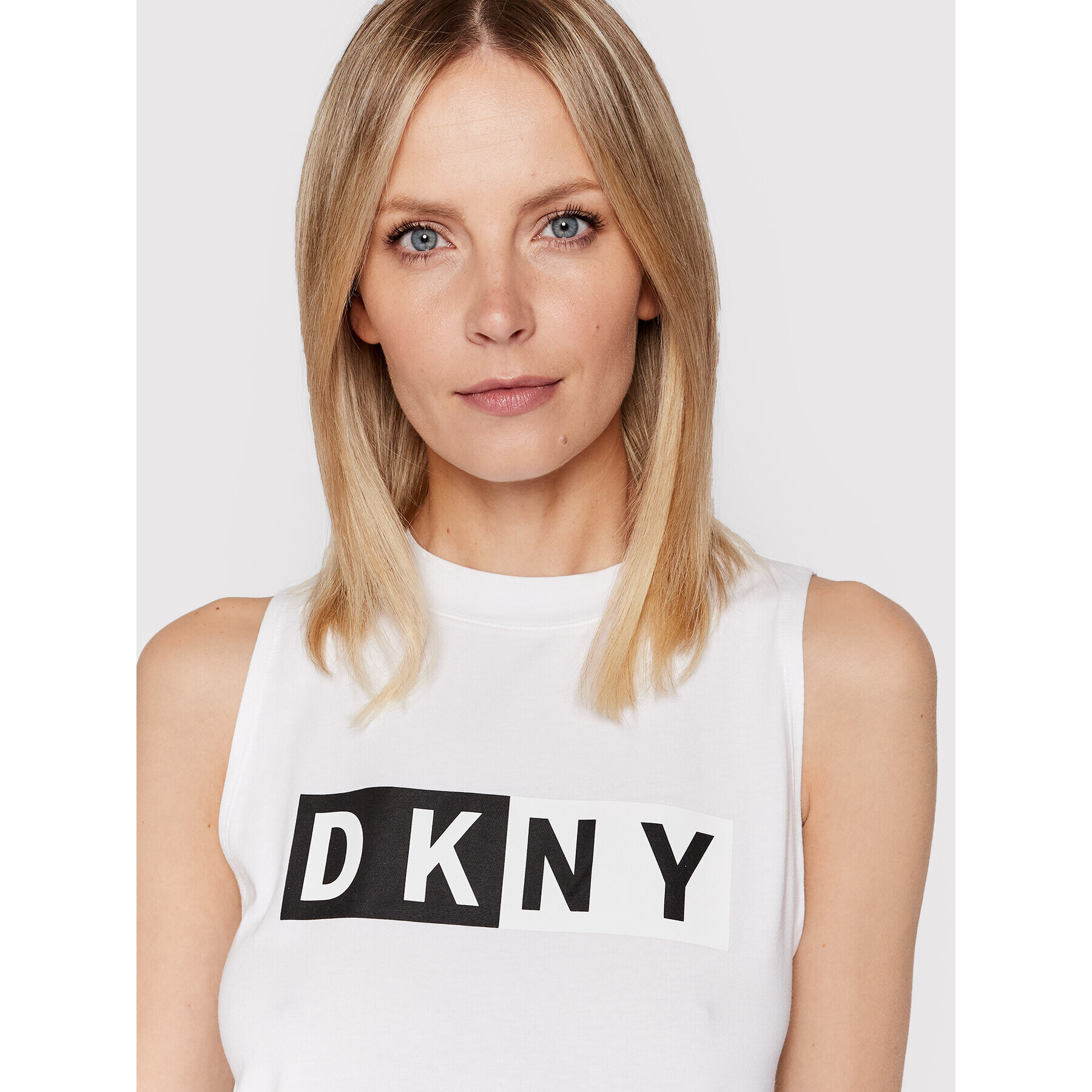 DKNY Sport Top DP8T5892 Bílá Regular Fit - Pepit.cz