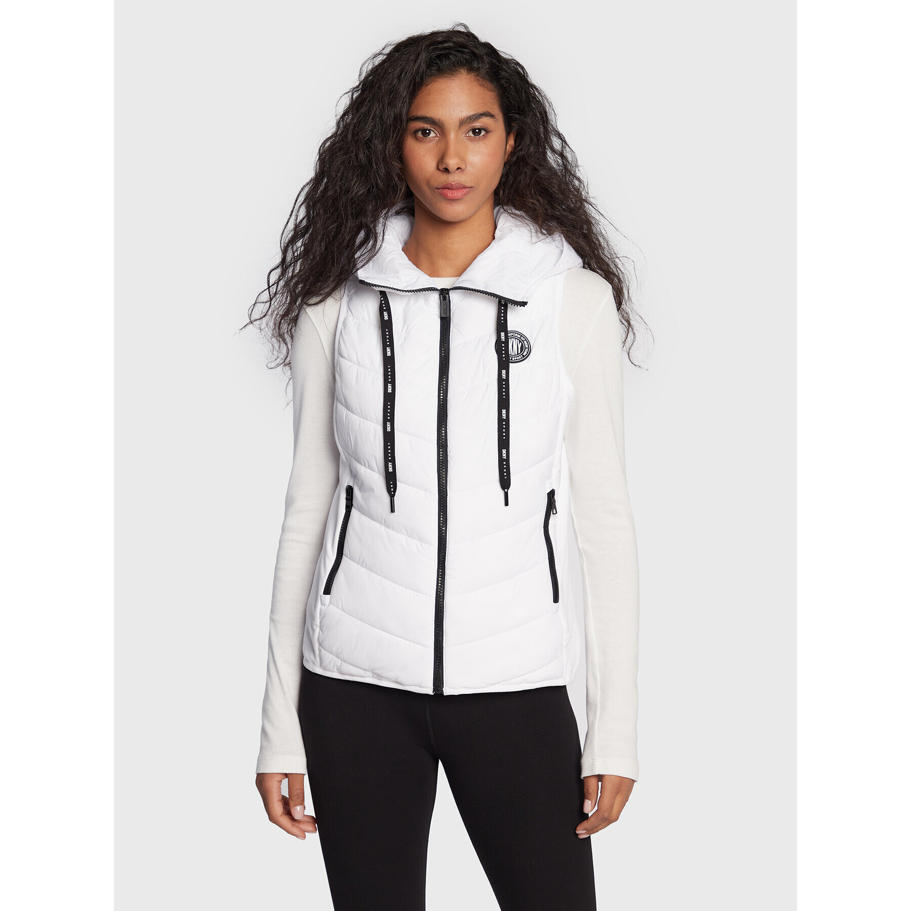 DKNY Sport Vesta DP2V3111 Bílá Classic Fit - Pepit.cz