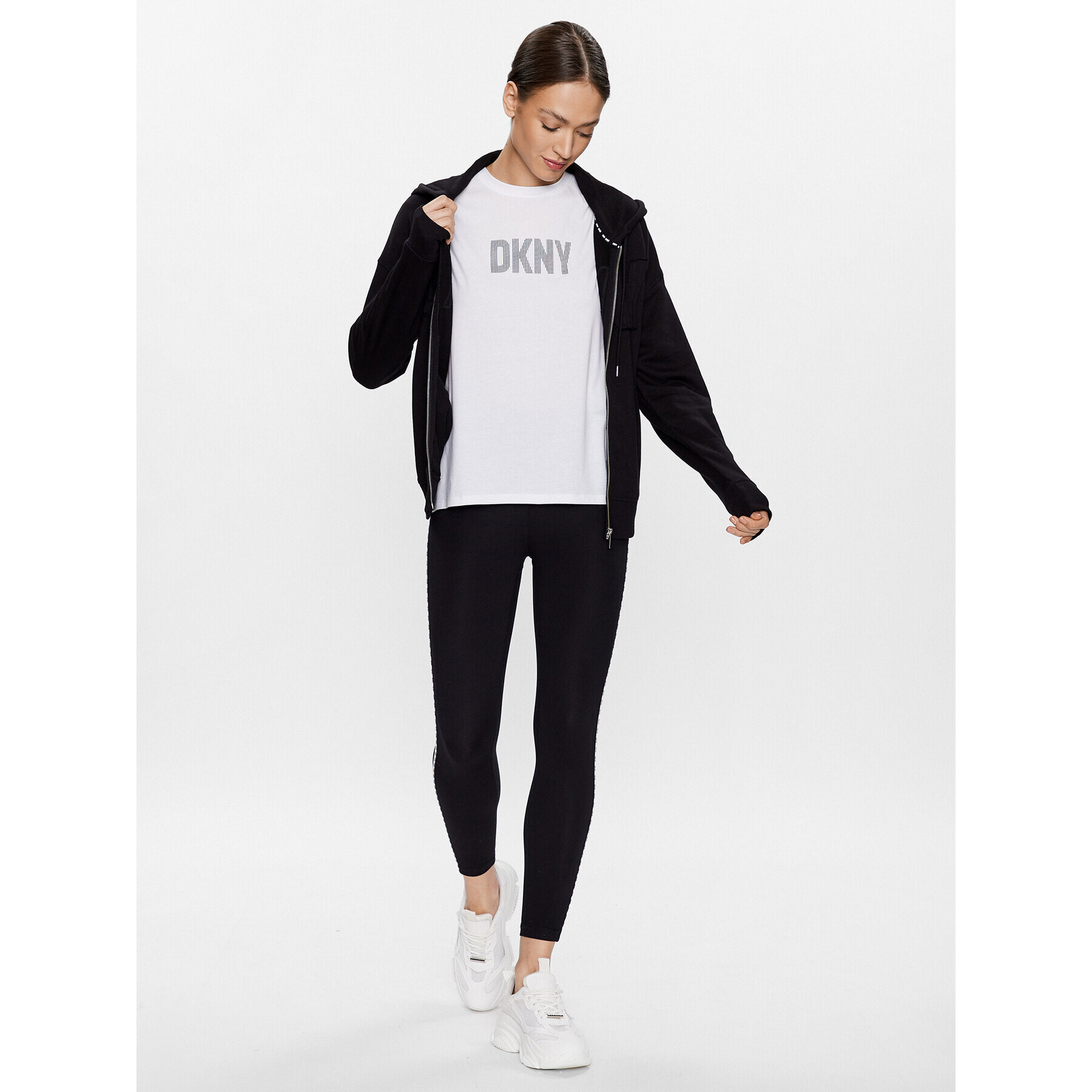 DKNY Sport Mikina DP3J9276 Černá Classic Fit - Pepit.cz