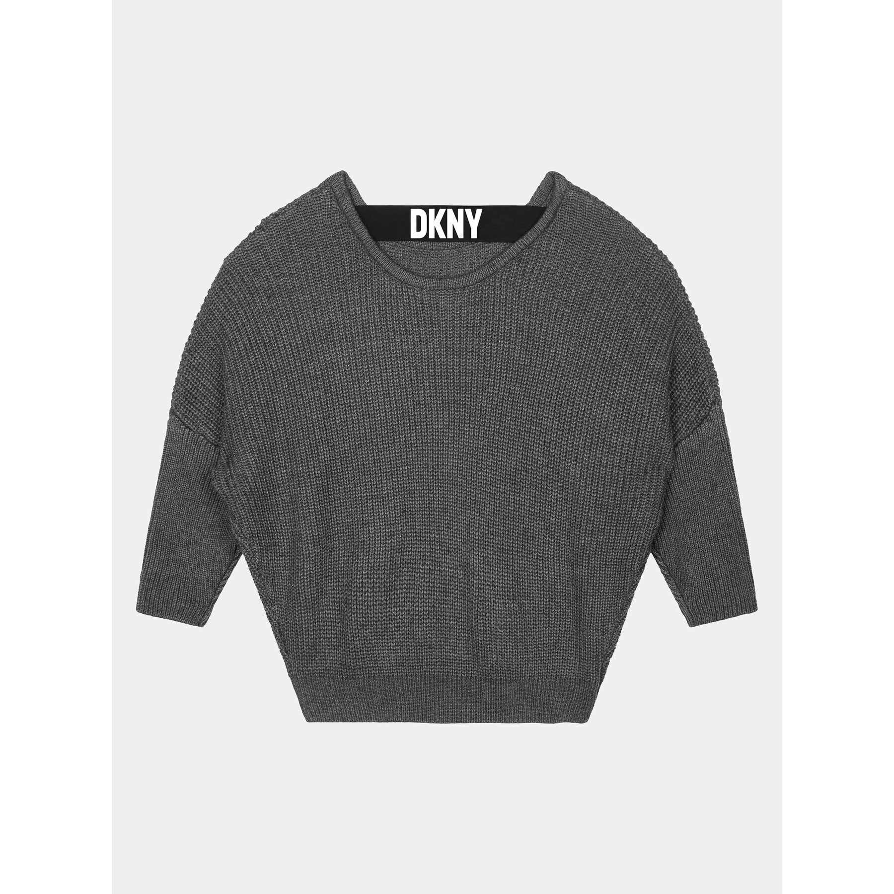 DKNY Svetr D35T11 D Šedá Regular Fit - Pepit.cz