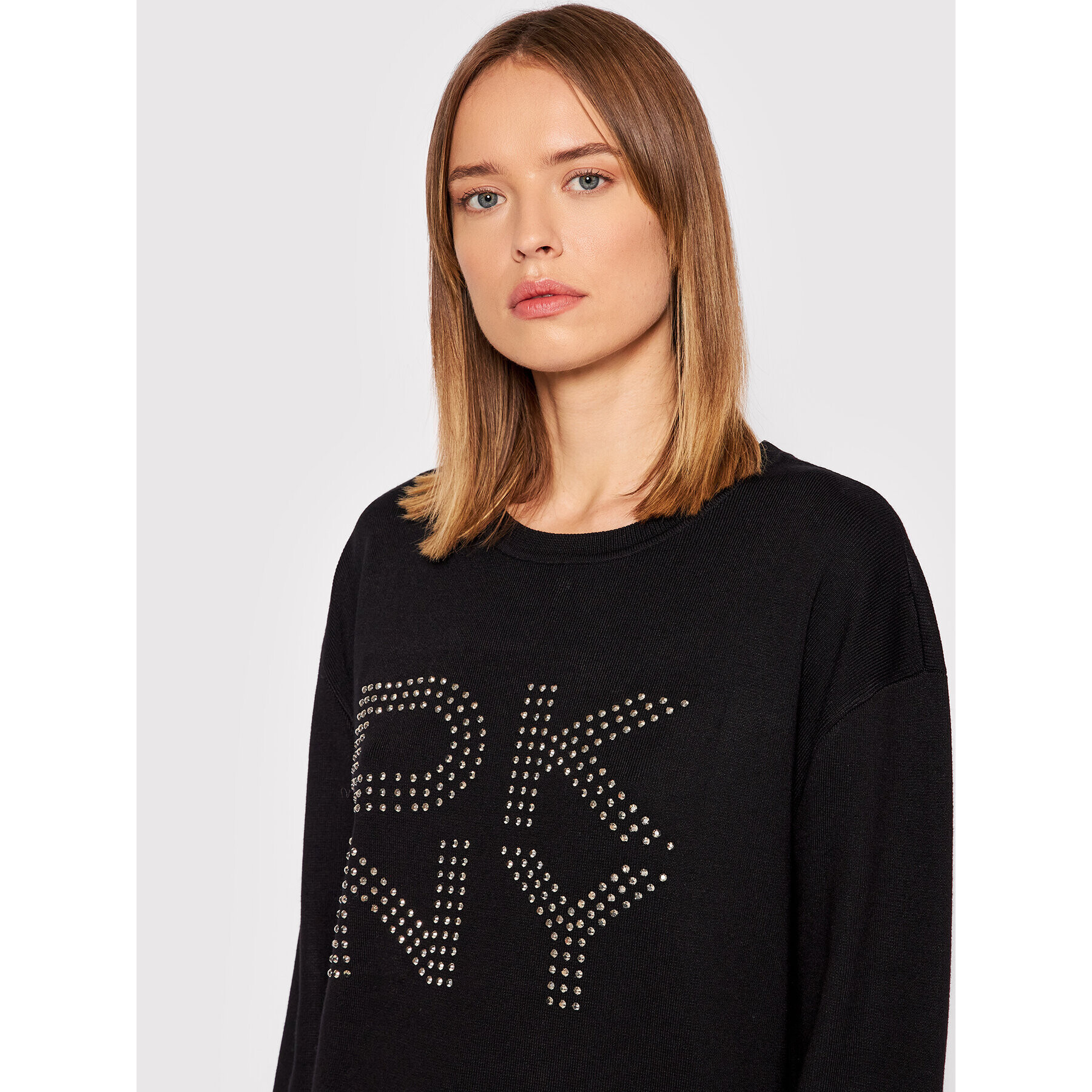 DKNY Svetr P1MSB07M Černá Regular Fit - Pepit.cz