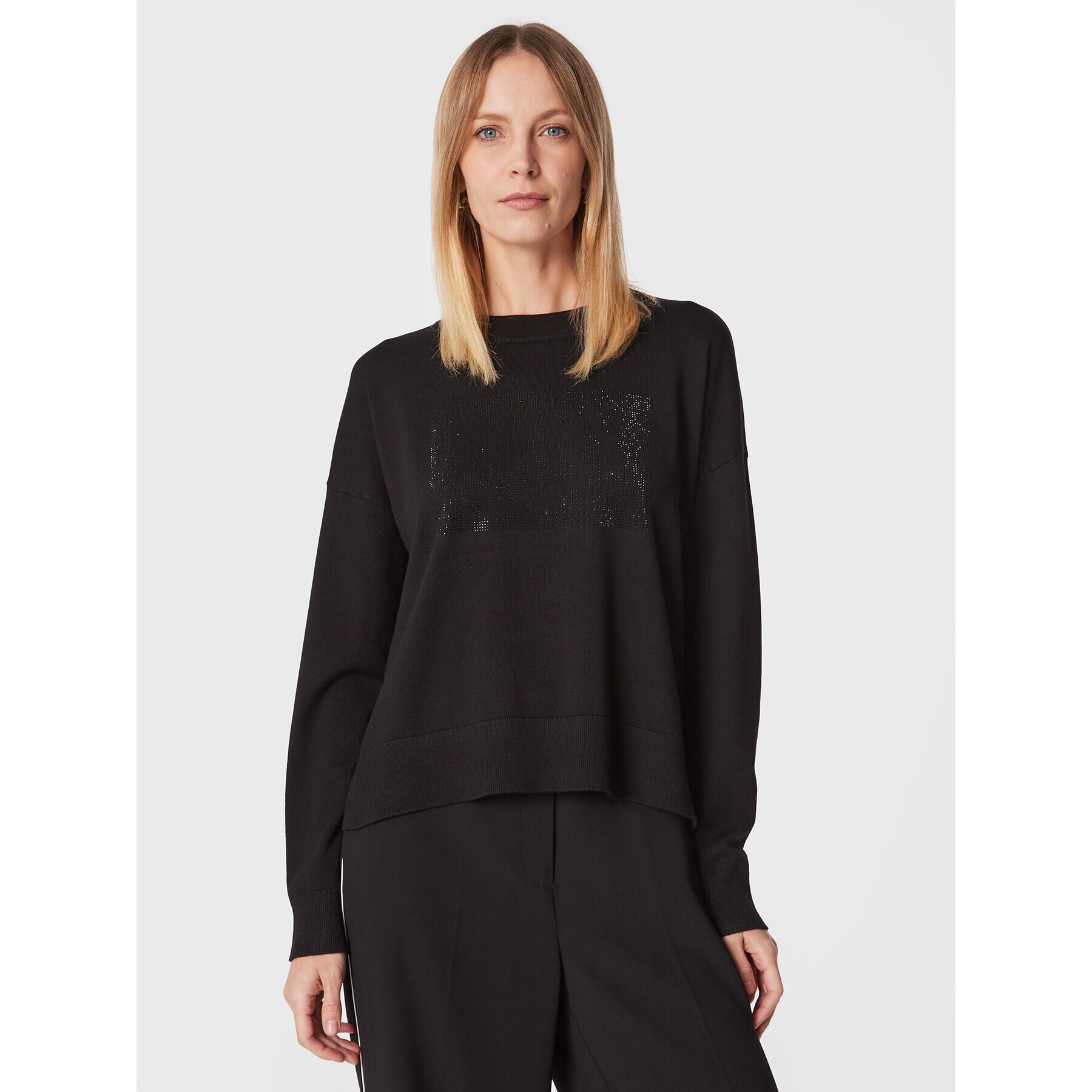 DKNY Svetr P2MS1C60 Černá Relaxed Fit - Pepit.cz