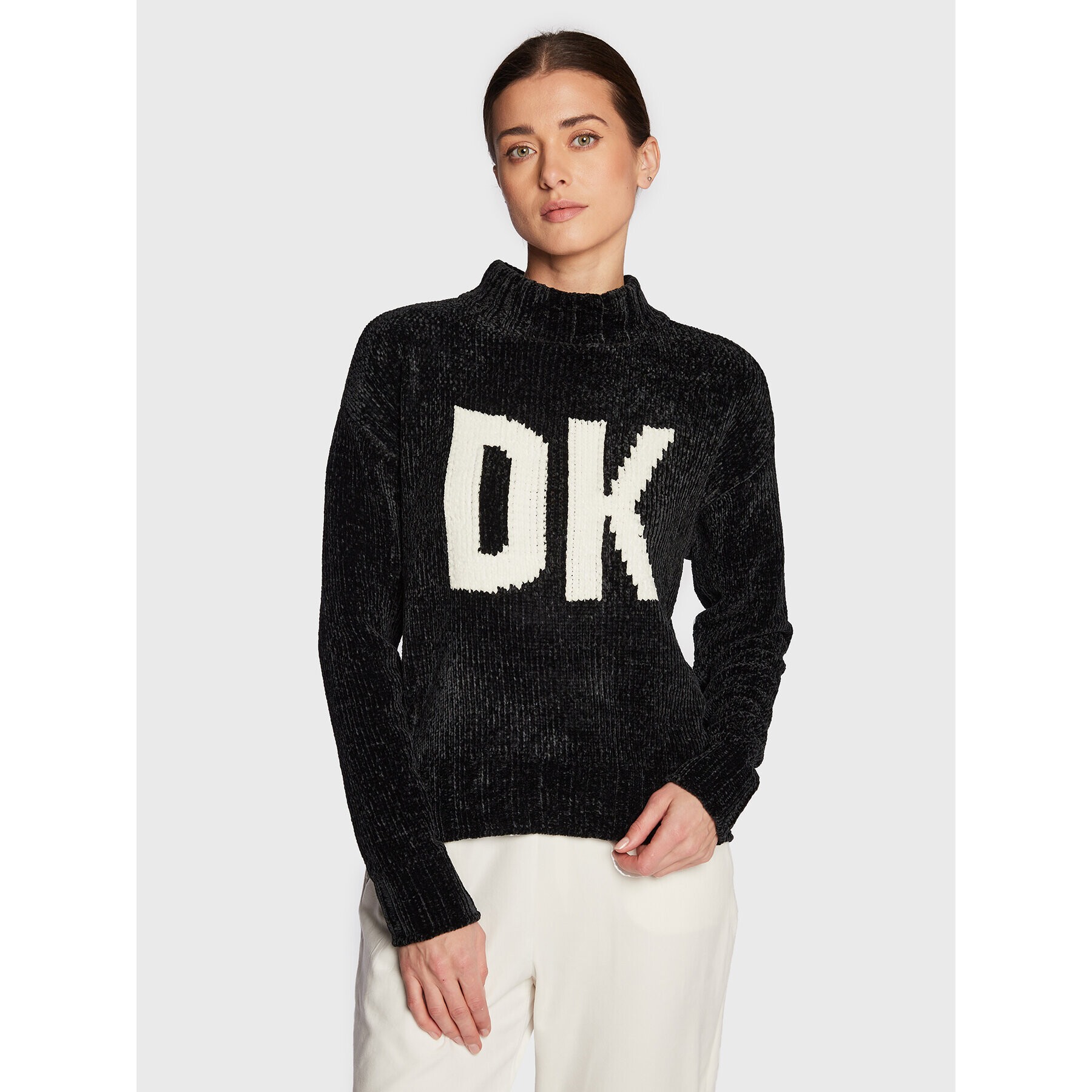 DKNY Svetr P2MS7332 Černá Regular Fit - Pepit.cz