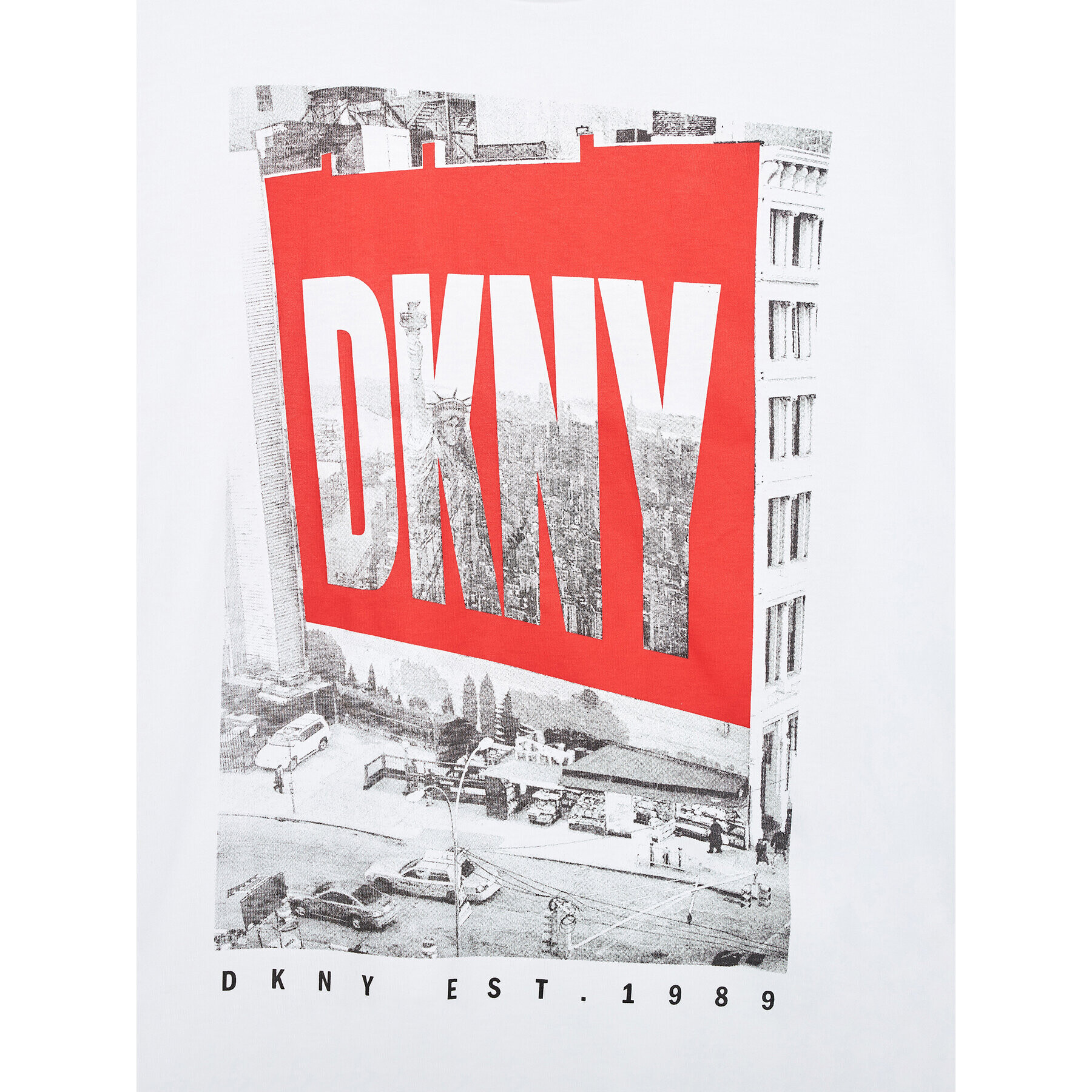 DKNY T-Shirt D35R60 D Bílá Relaxed Fit - Pepit.cz