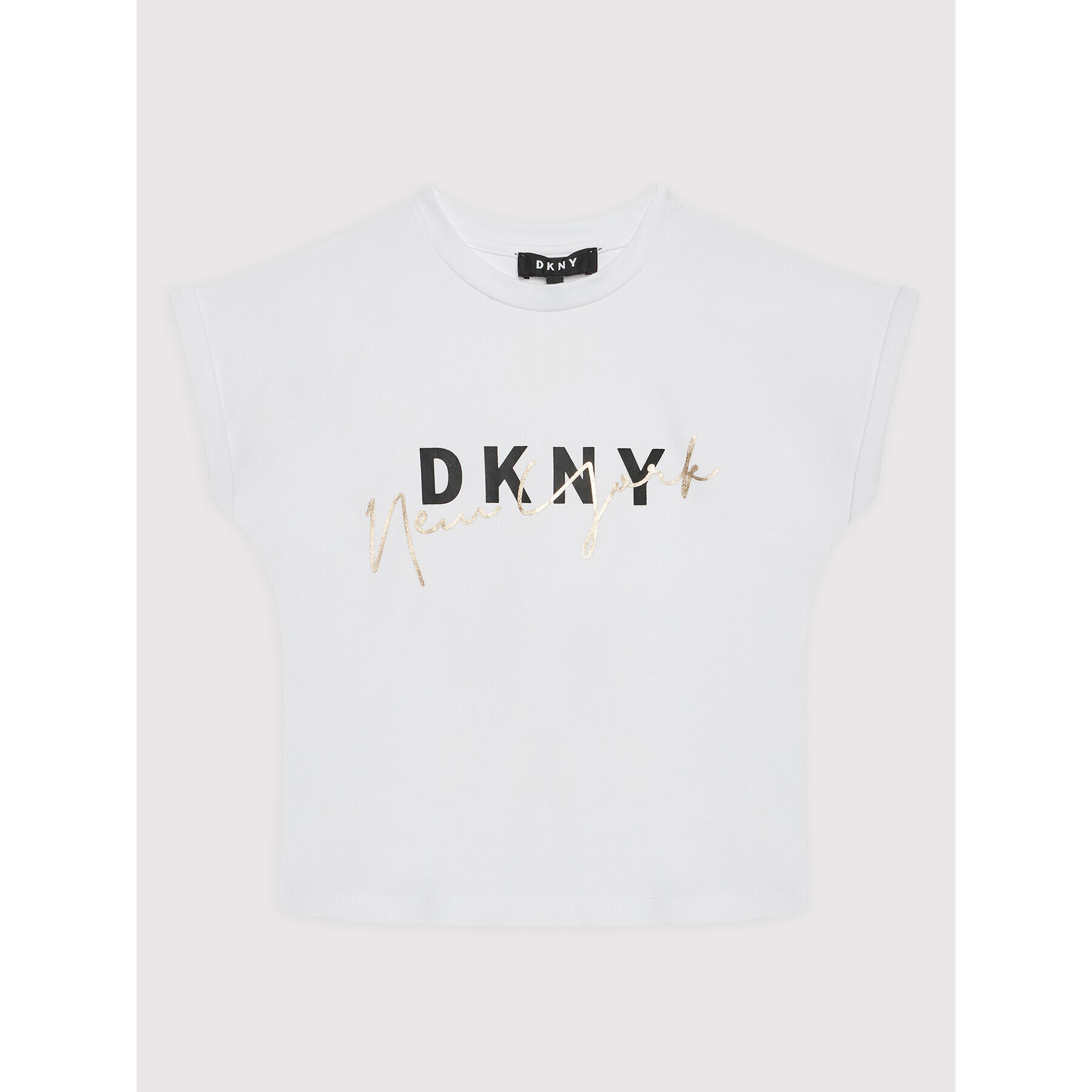 DKNY T-Shirt D35S02 M Bílá Regular Fit - Pepit.cz