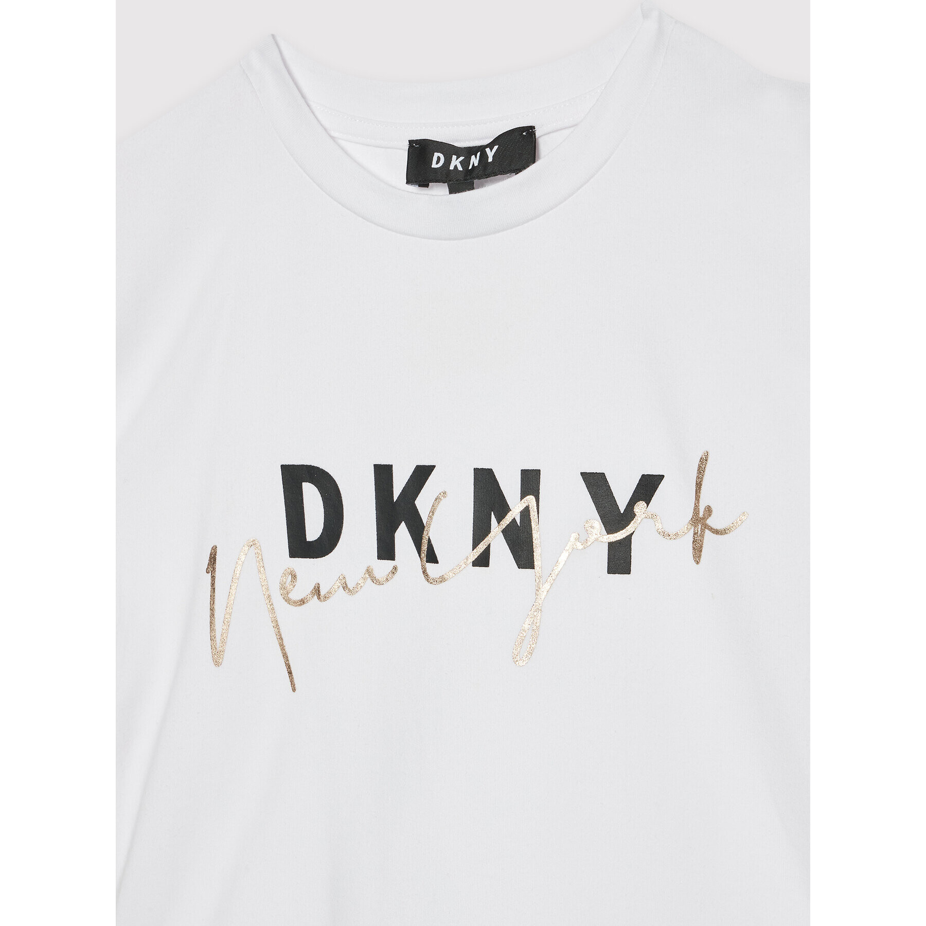 DKNY T-Shirt D35S02 M Bílá Regular Fit - Pepit.cz