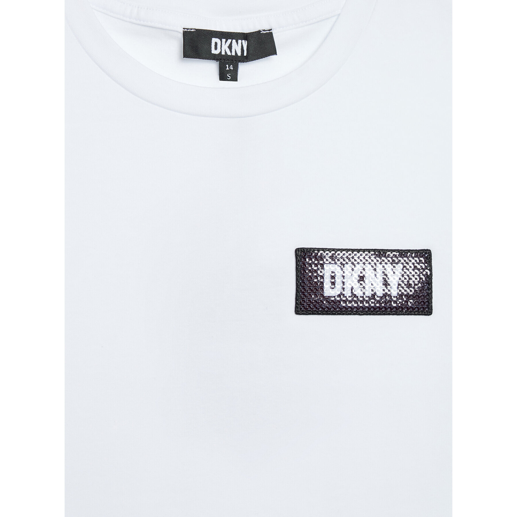 DKNY T-Shirt D35S30 M Bílá Regular Fit - Pepit.cz