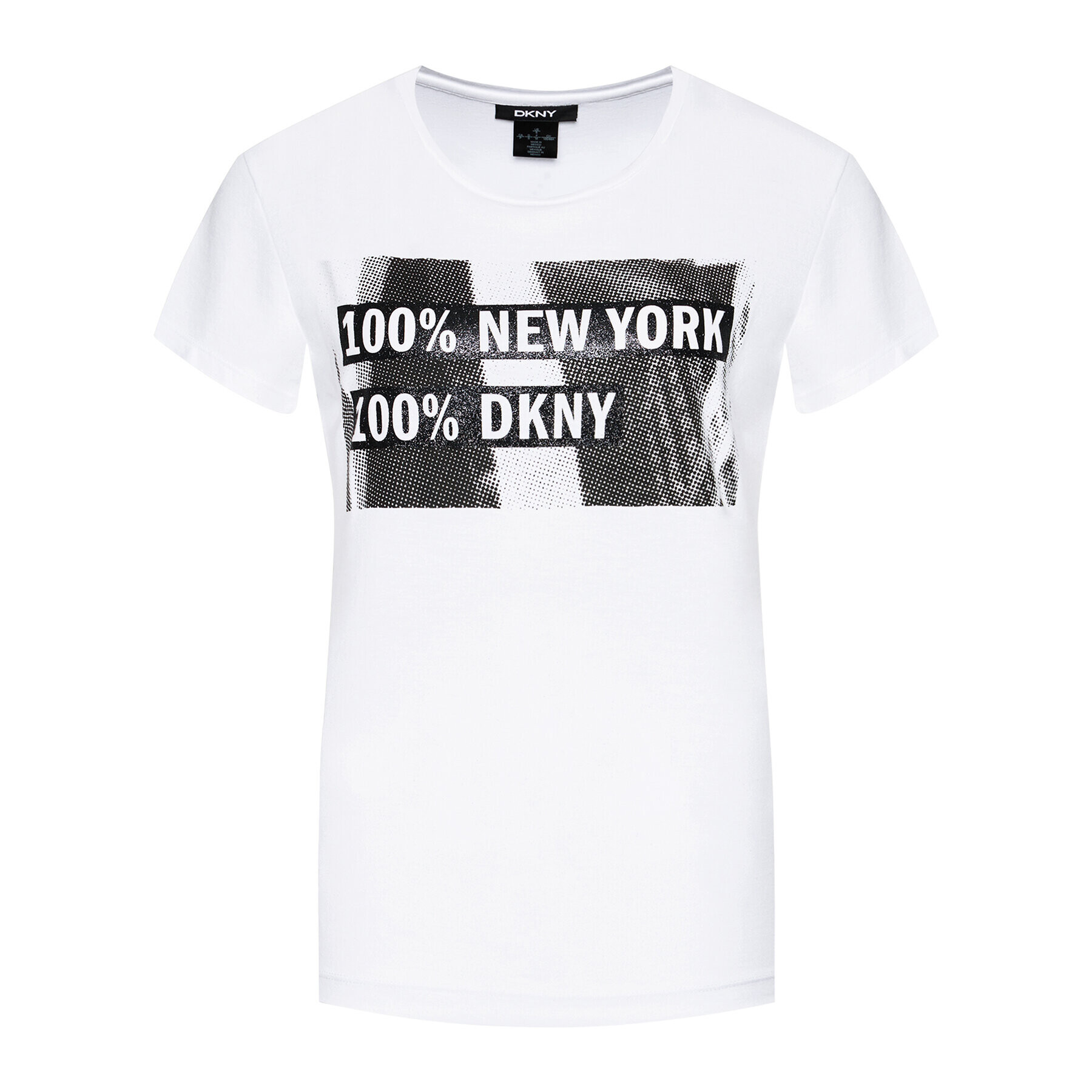 DKNY T-Shirt P02HBCNA Bílá Regular Fit - Pepit.cz