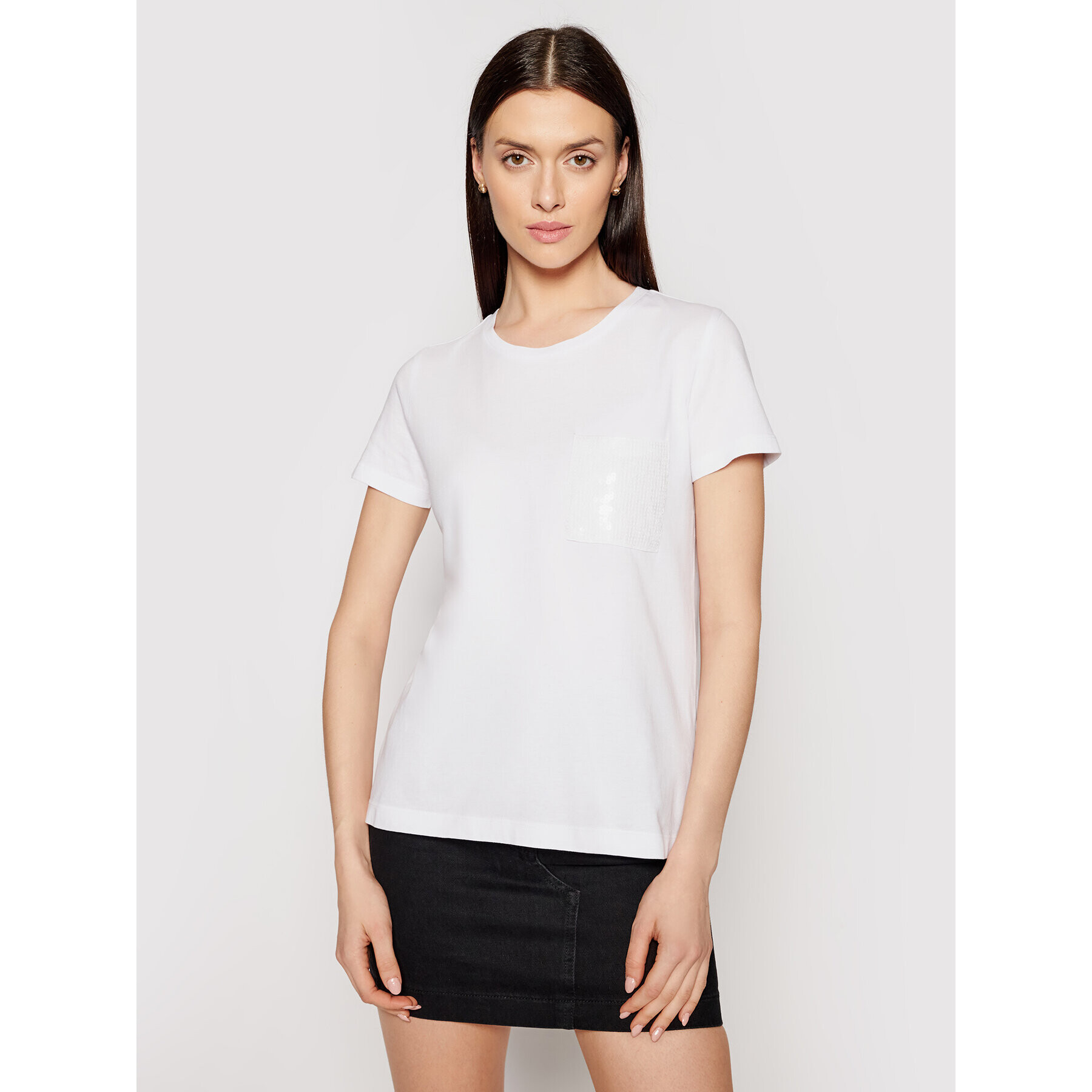 DKNY T-Shirt P0RAOC2R Bílá Regular Fit - Pepit.cz