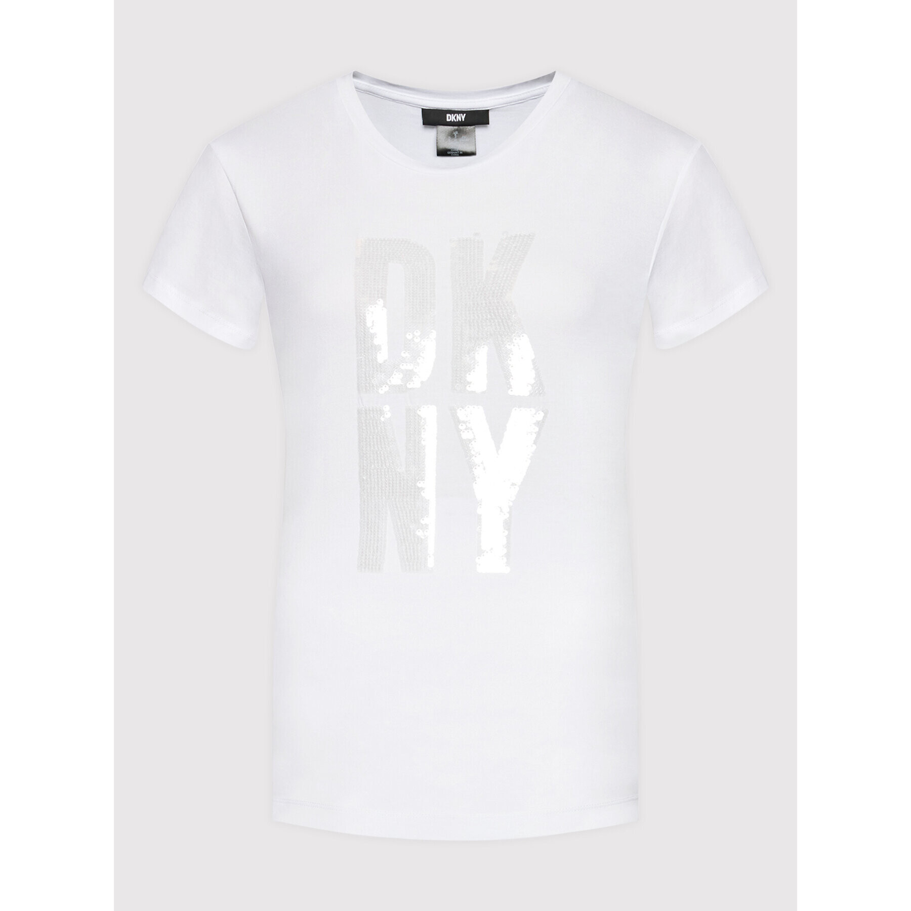 DKNY T-Shirt P1KMADNA Bílá Regular Fit - Pepit.cz