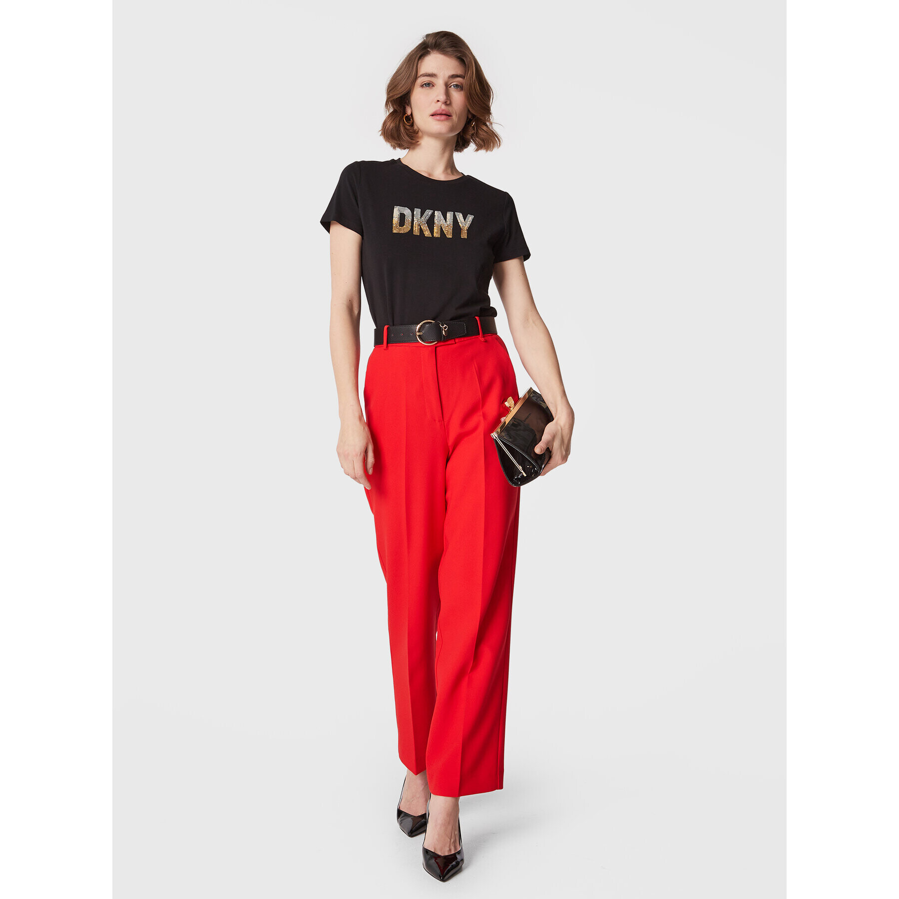 DKNY T-Shirt P2MH7OMQ Černá Regular Fit - Pepit.cz