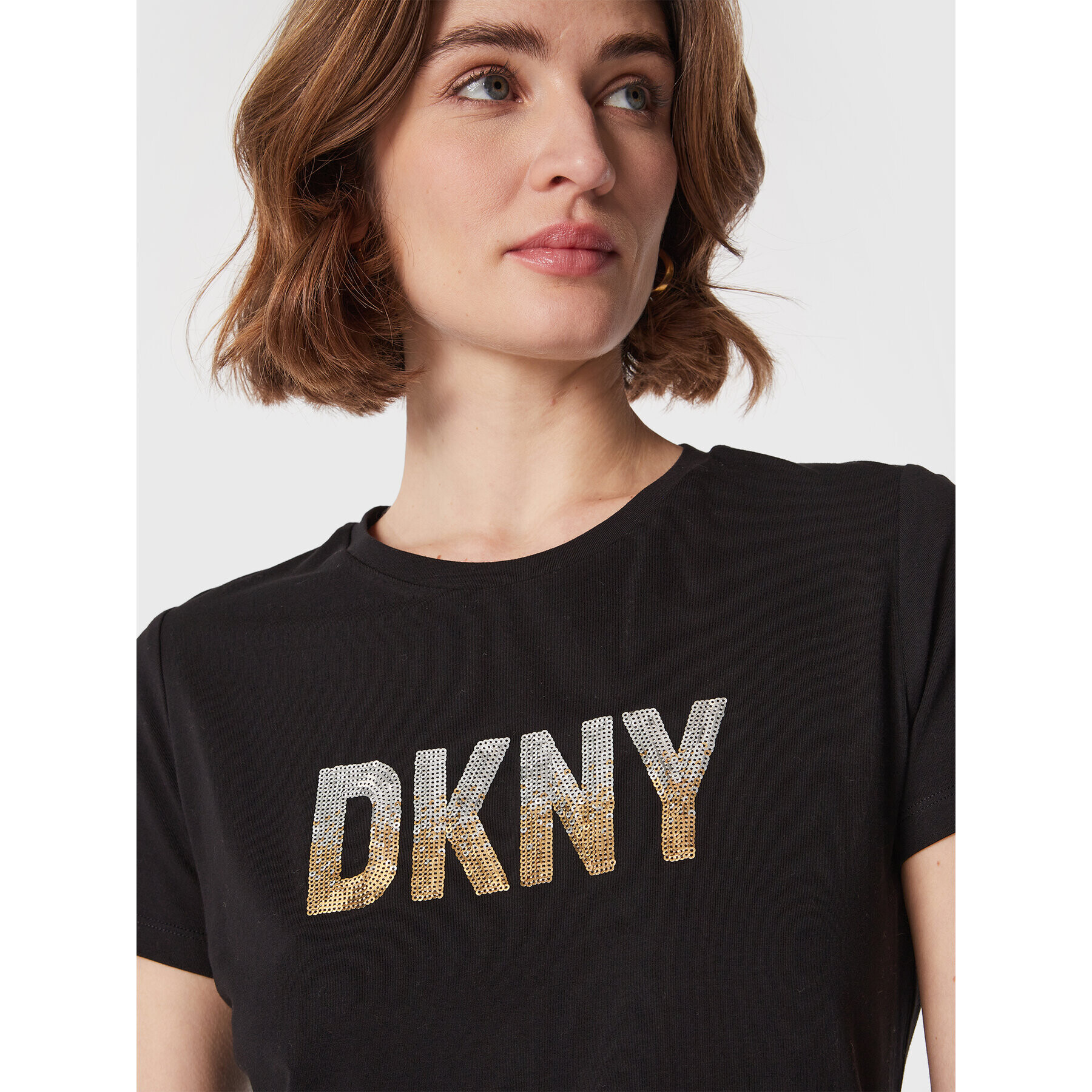 DKNY T-Shirt P2MH7OMQ Černá Regular Fit - Pepit.cz