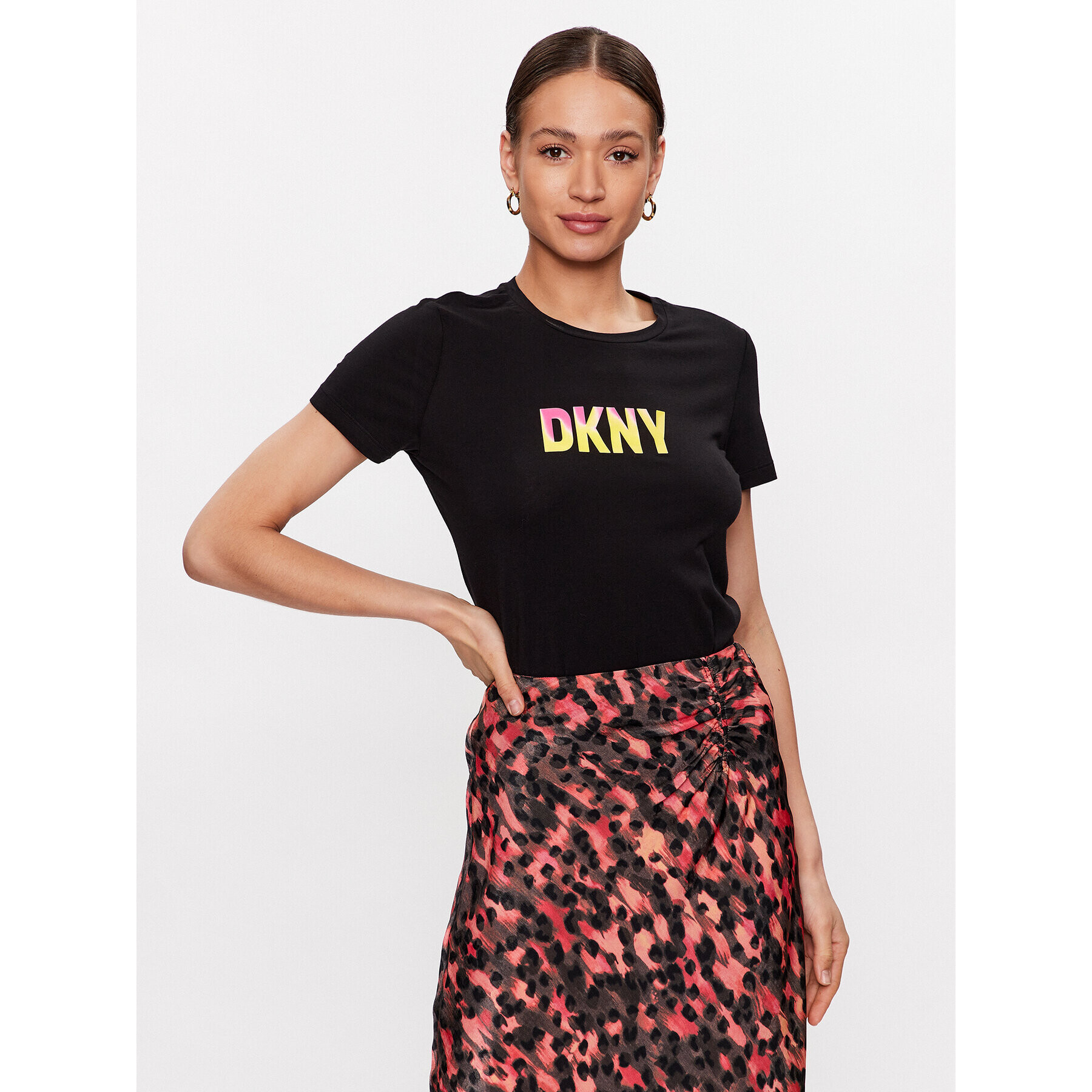 DKNY T-Shirt P3BHDDNA Černá Regular Fit - Pepit.cz