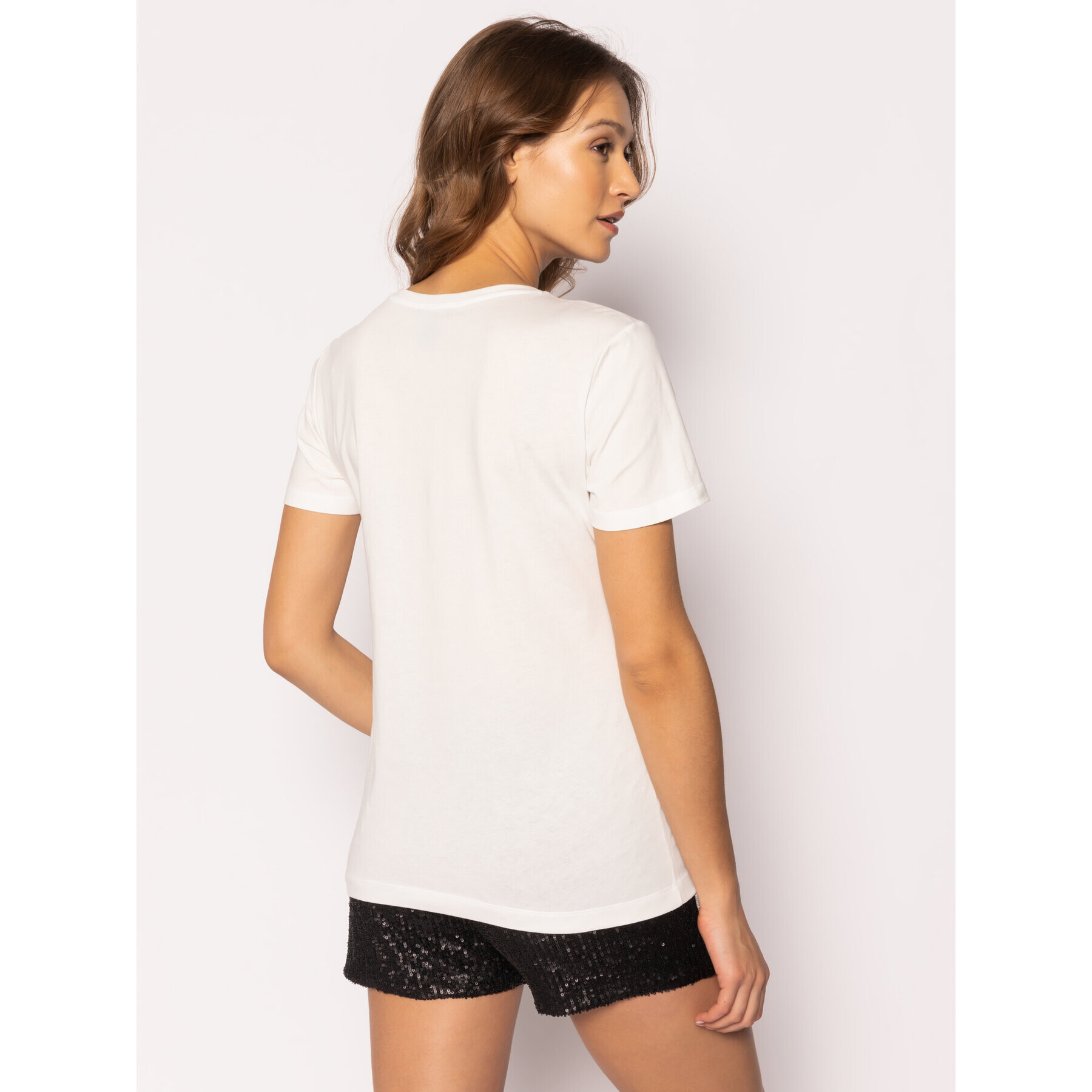 DKNY T-Shirt W3276CNA Bílá Regular Fit - Pepit.cz