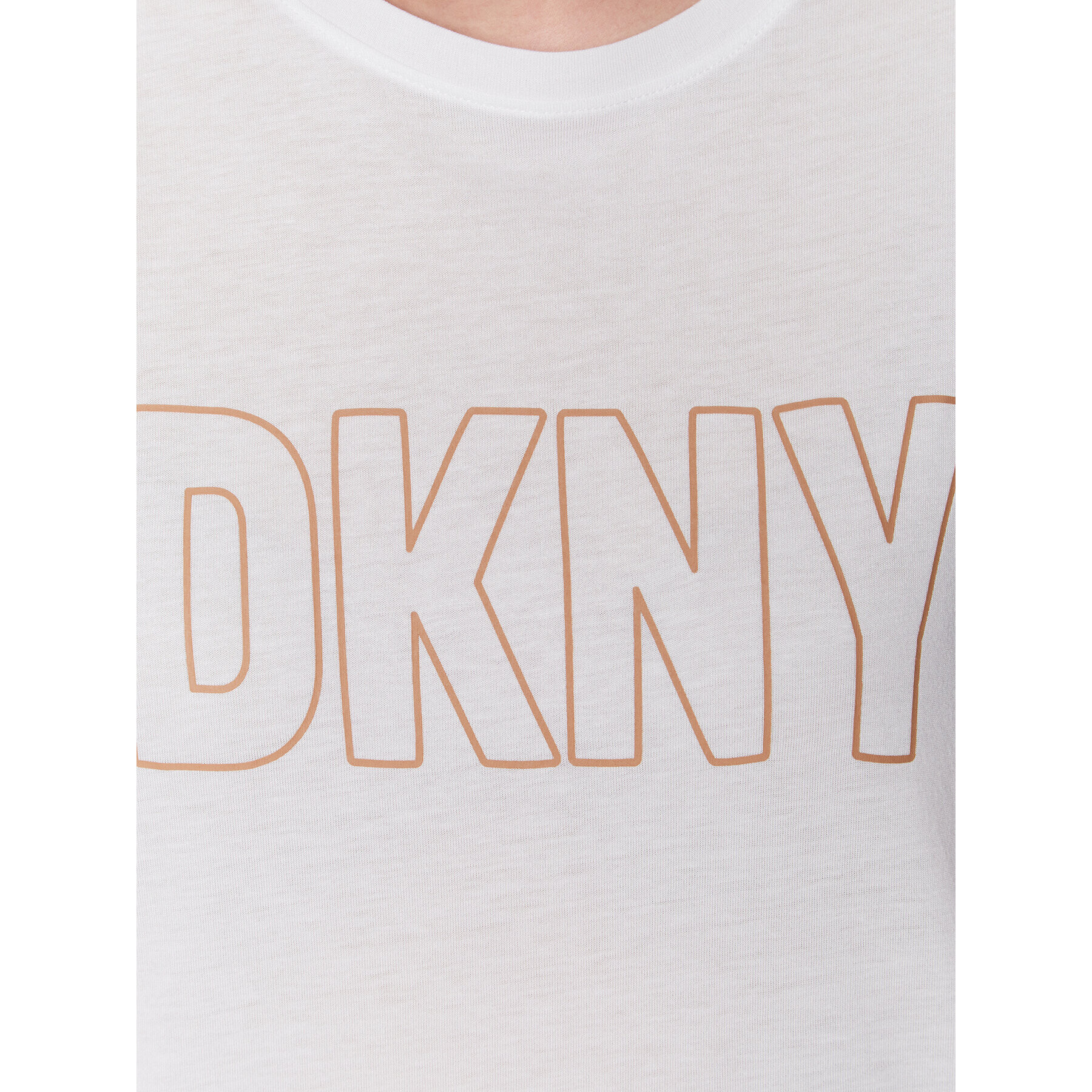 DKNY T-Shirt YI2222654 Bílá Relaxed Fit - Pepit.cz