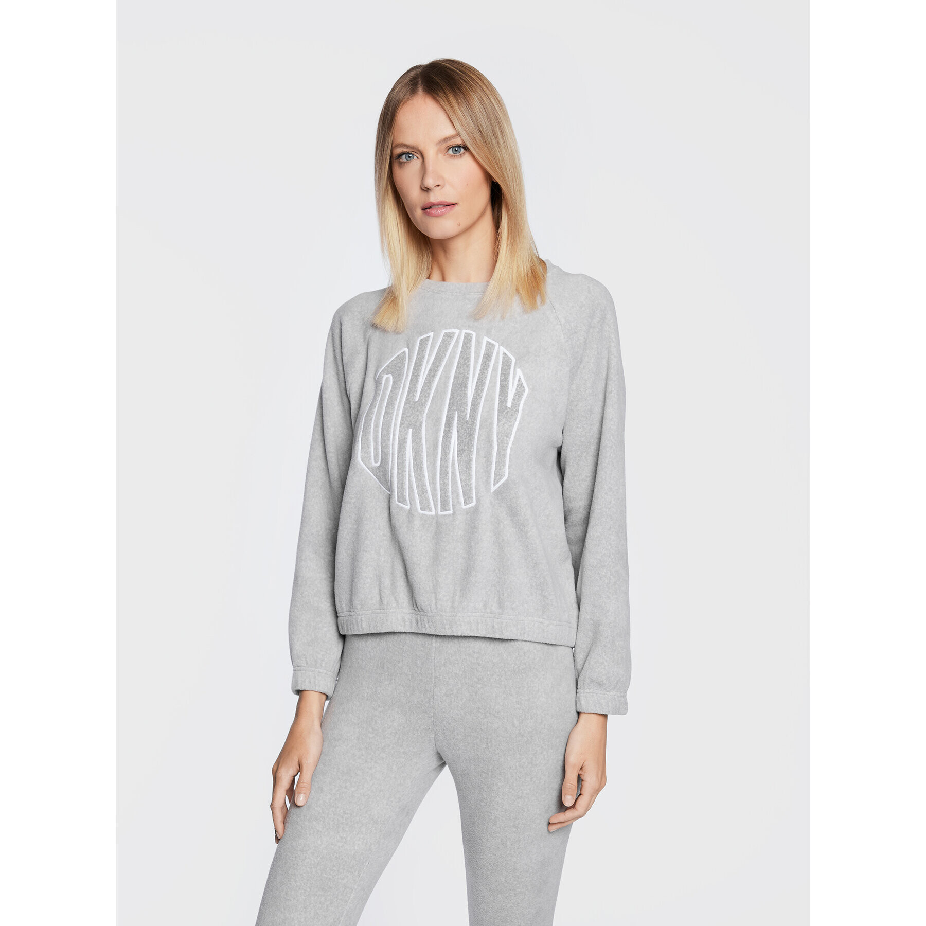 DKNY Tepláková souprava YI2822595 Šedá Regular Fit - Pepit.cz