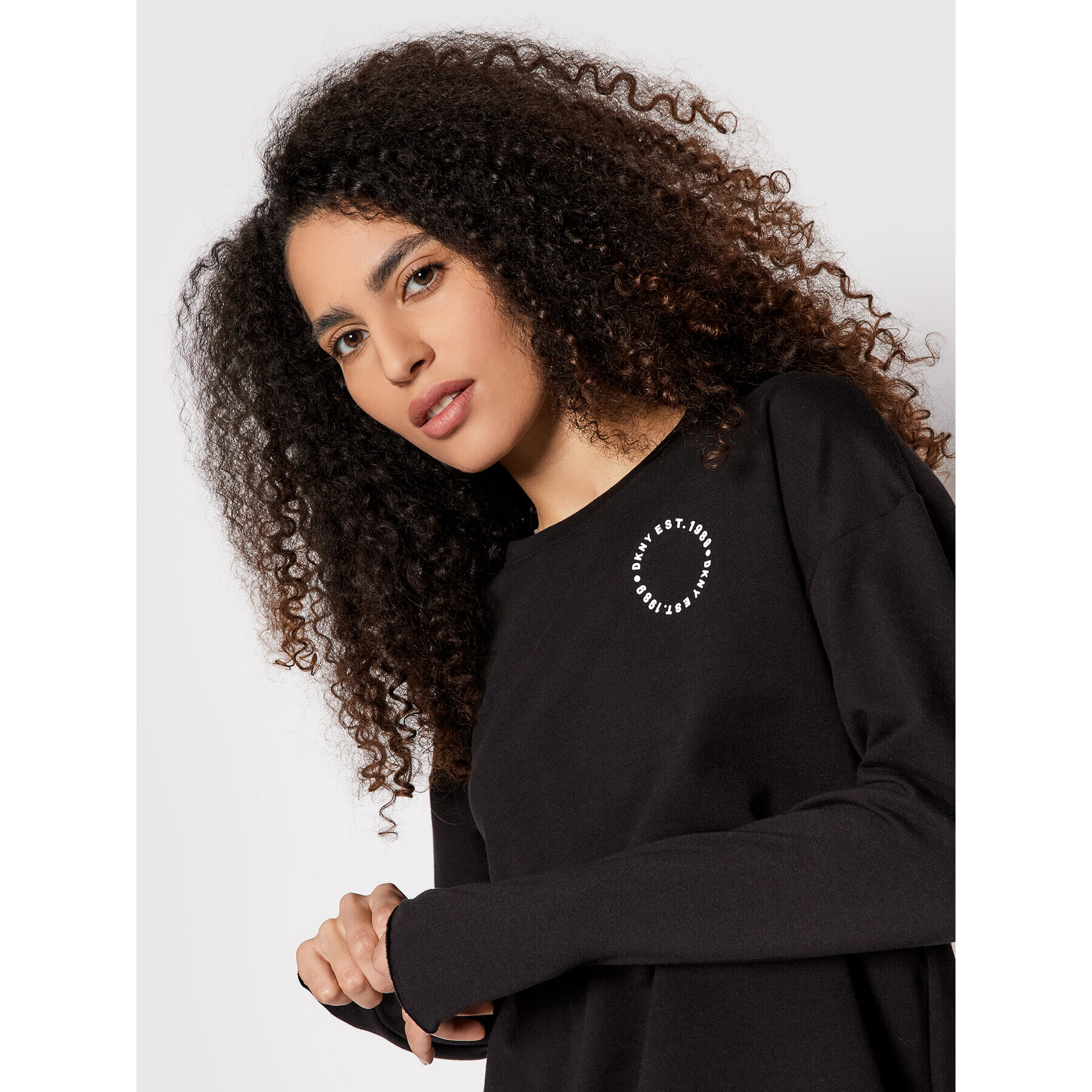 DKNY Tepláková souprava YI2922524 Černá Regular Fit - Pepit.cz