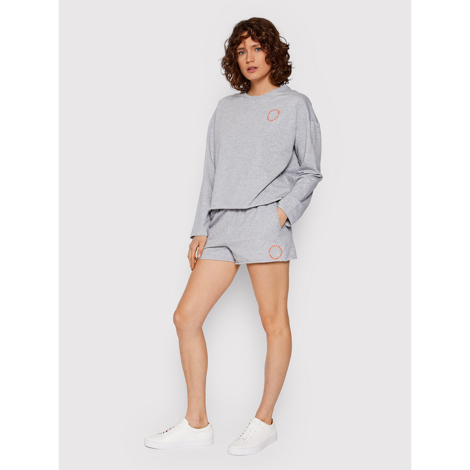 DKNY Tepláková souprava YI2922524 Šedá Regular Fit - Pepit.cz