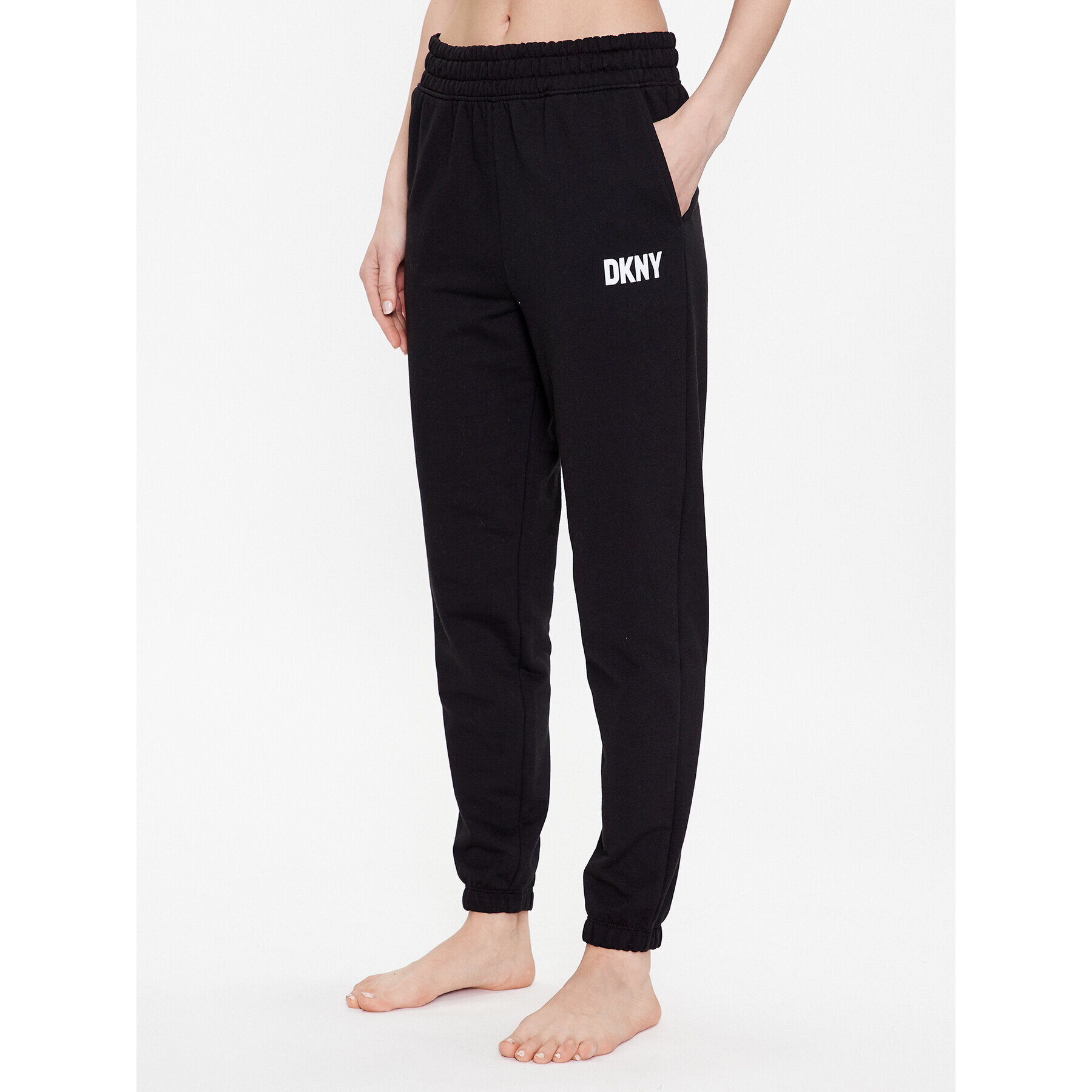 DKNY Pyžamové kalhoty YI2822629 Černá Regular Fit - Pepit.cz