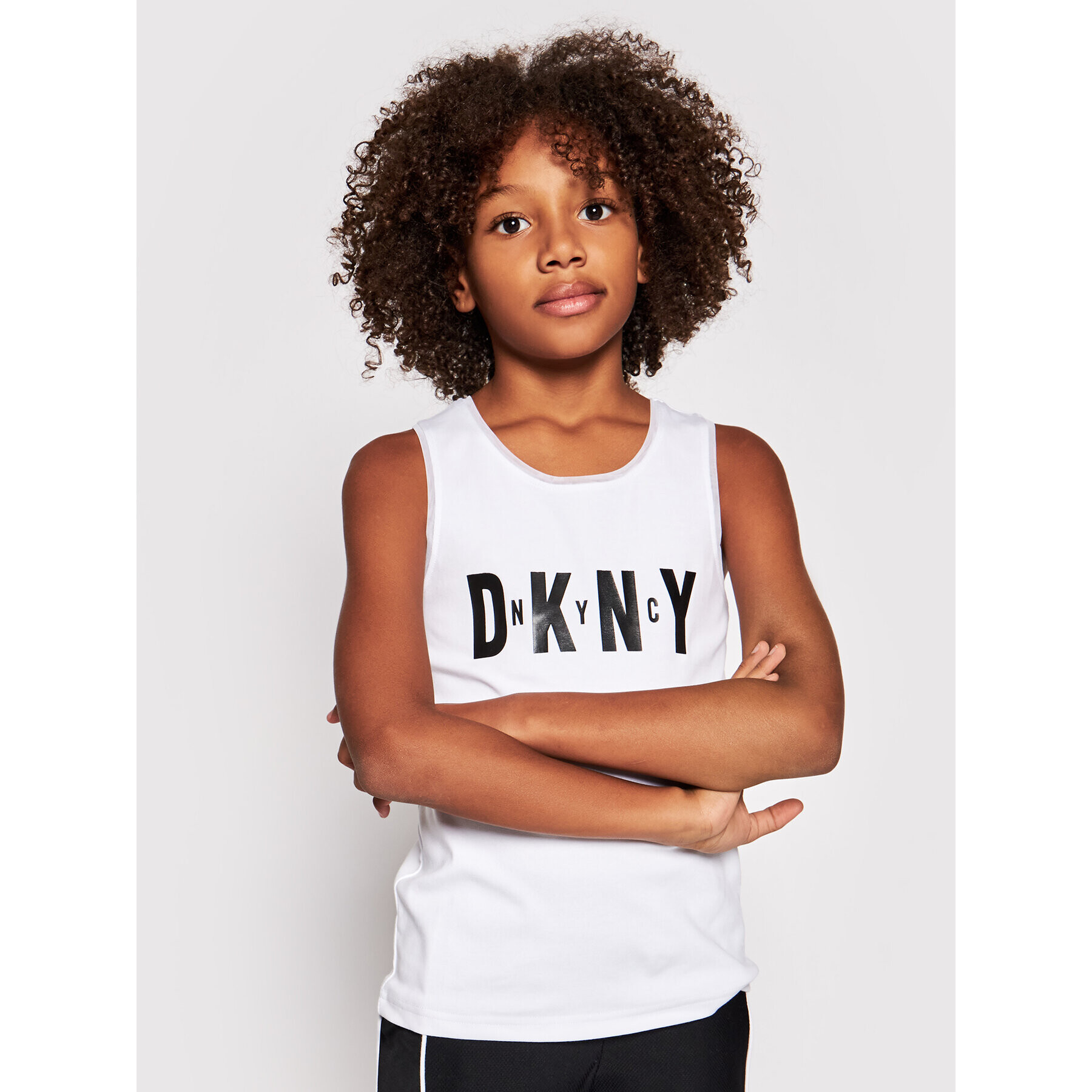 DKNY Top D35R21 S Bílá Regular Fit - Pepit.cz