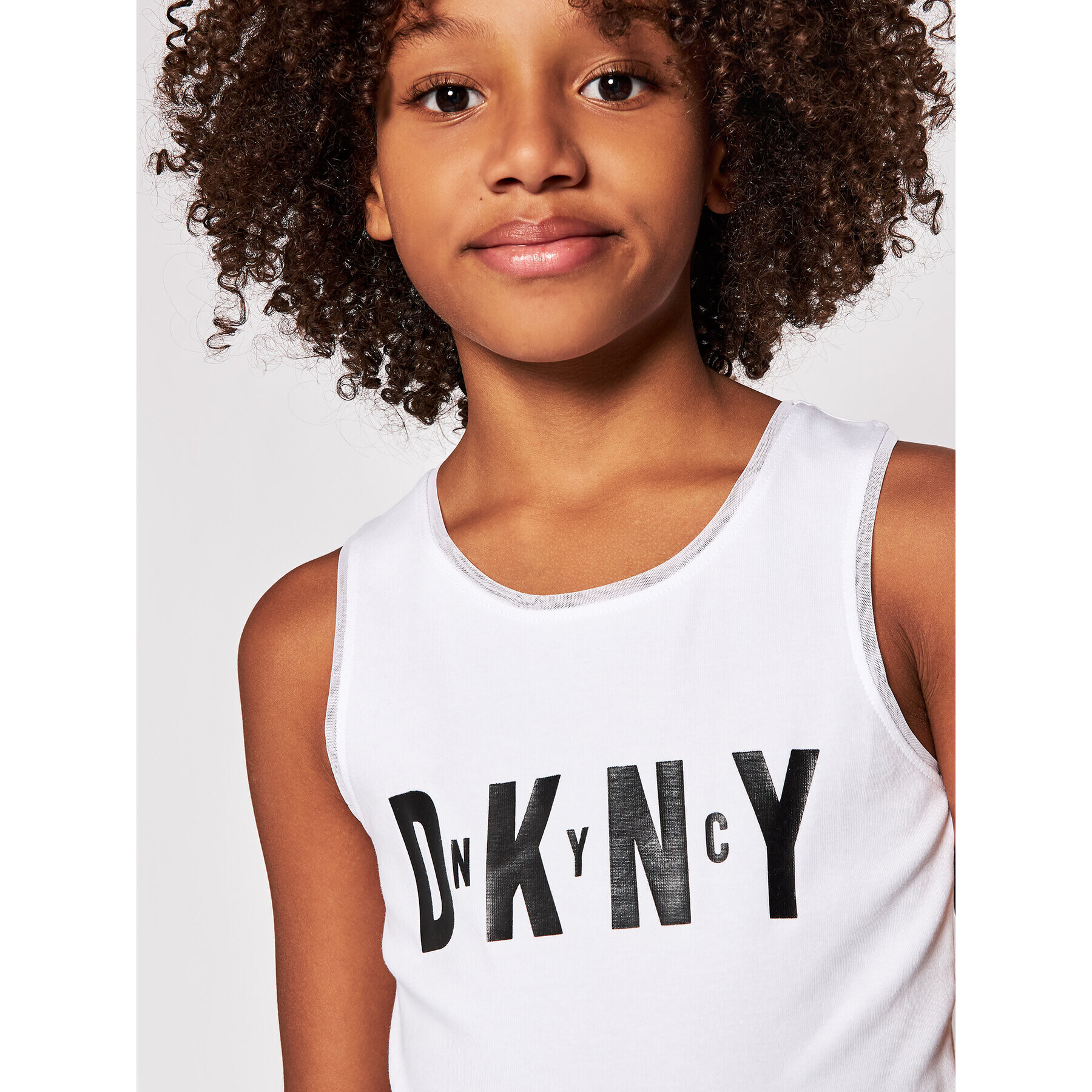 DKNY Top D35R21 S Bílá Regular Fit - Pepit.cz