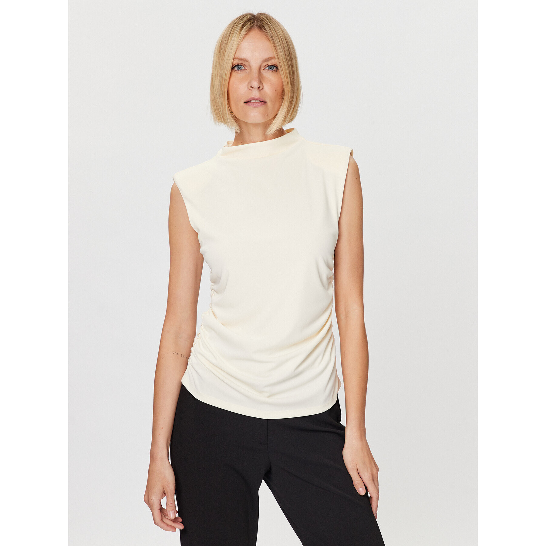 DKNY Top P3AH7QKR Écru Regular Fit - Pepit.cz