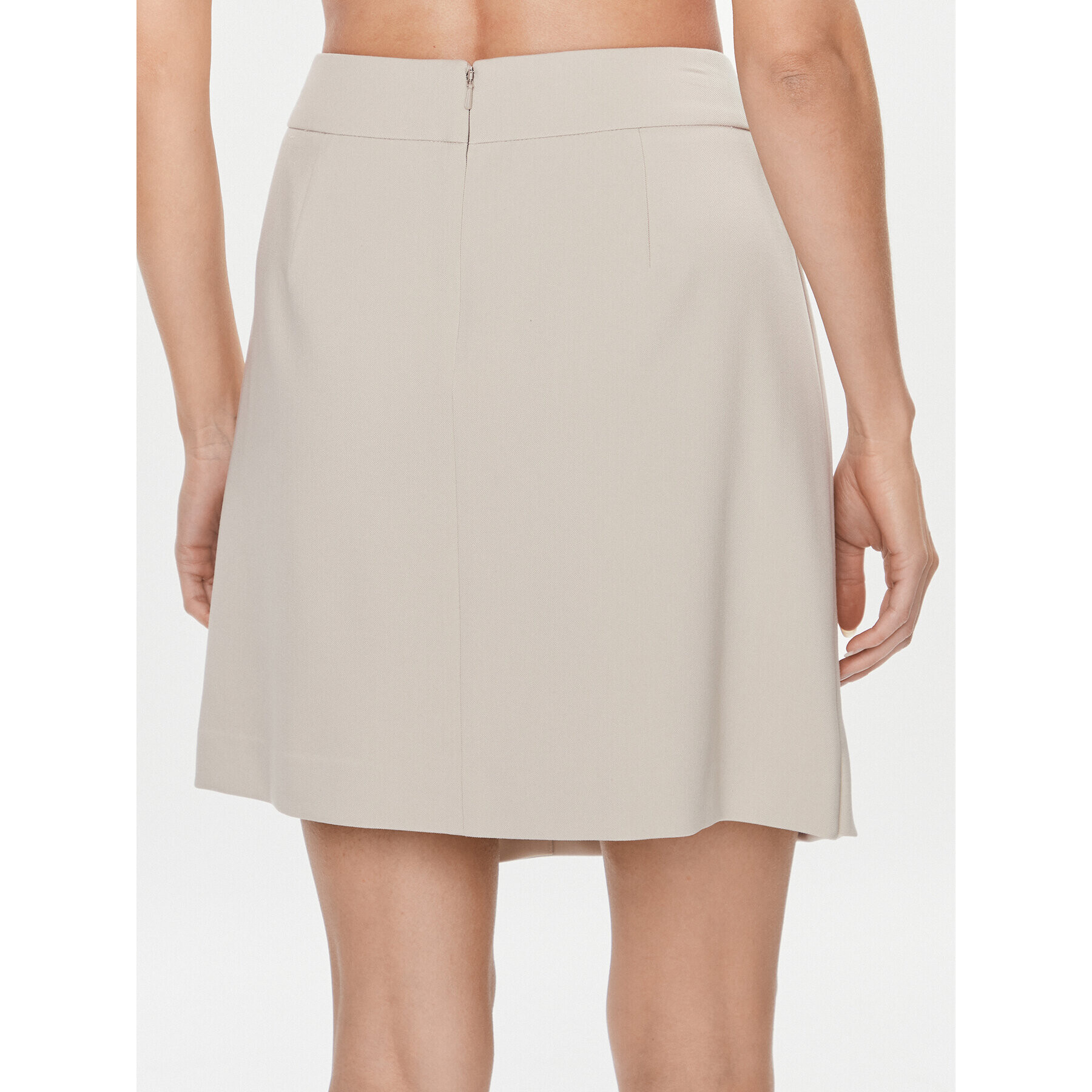 DKNY Trapézová sukně UK3SX131 Béžová Regular Fit - Pepit.cz