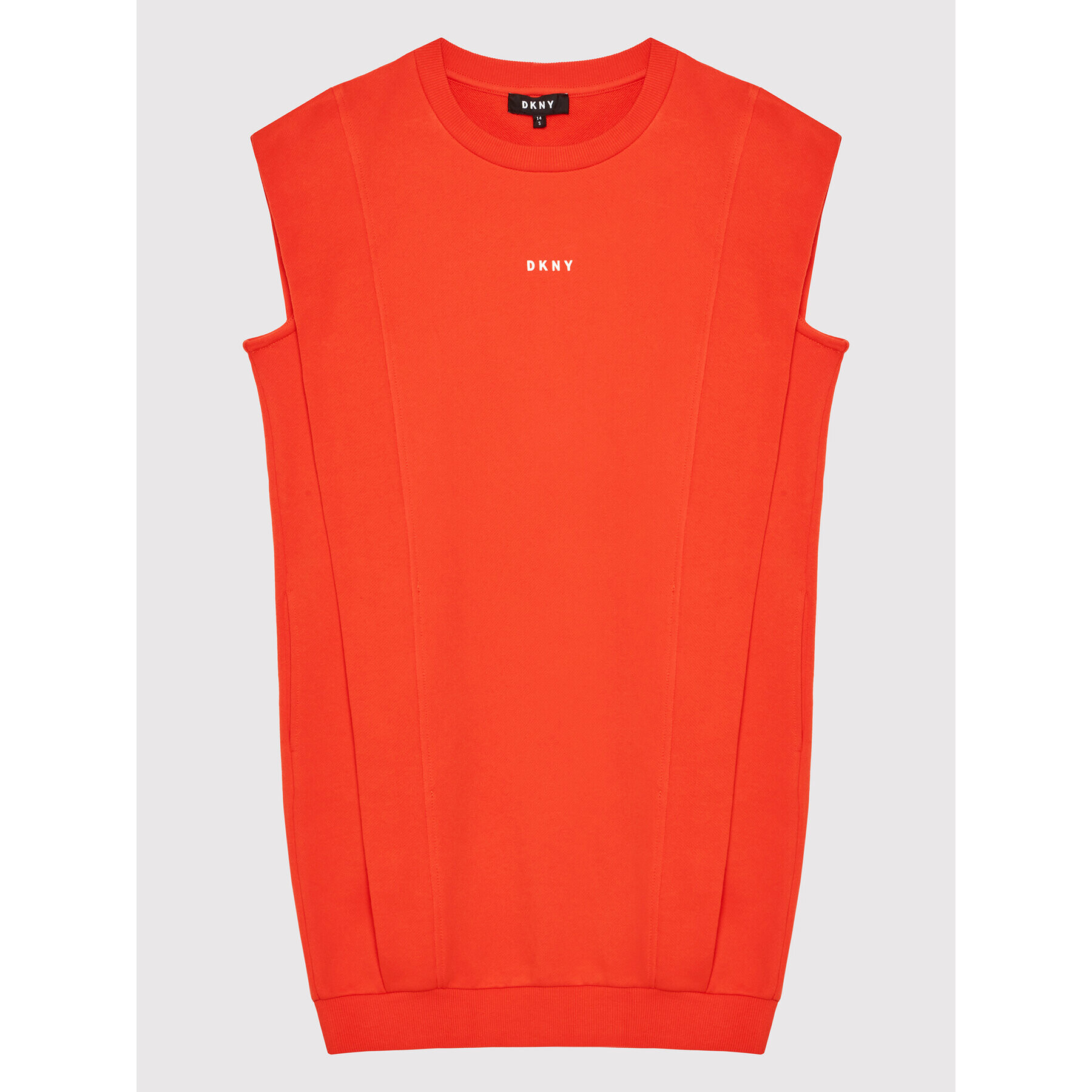 DKNY Úpletové šaty D32820 M Oranžová Regular Fit - Pepit.cz