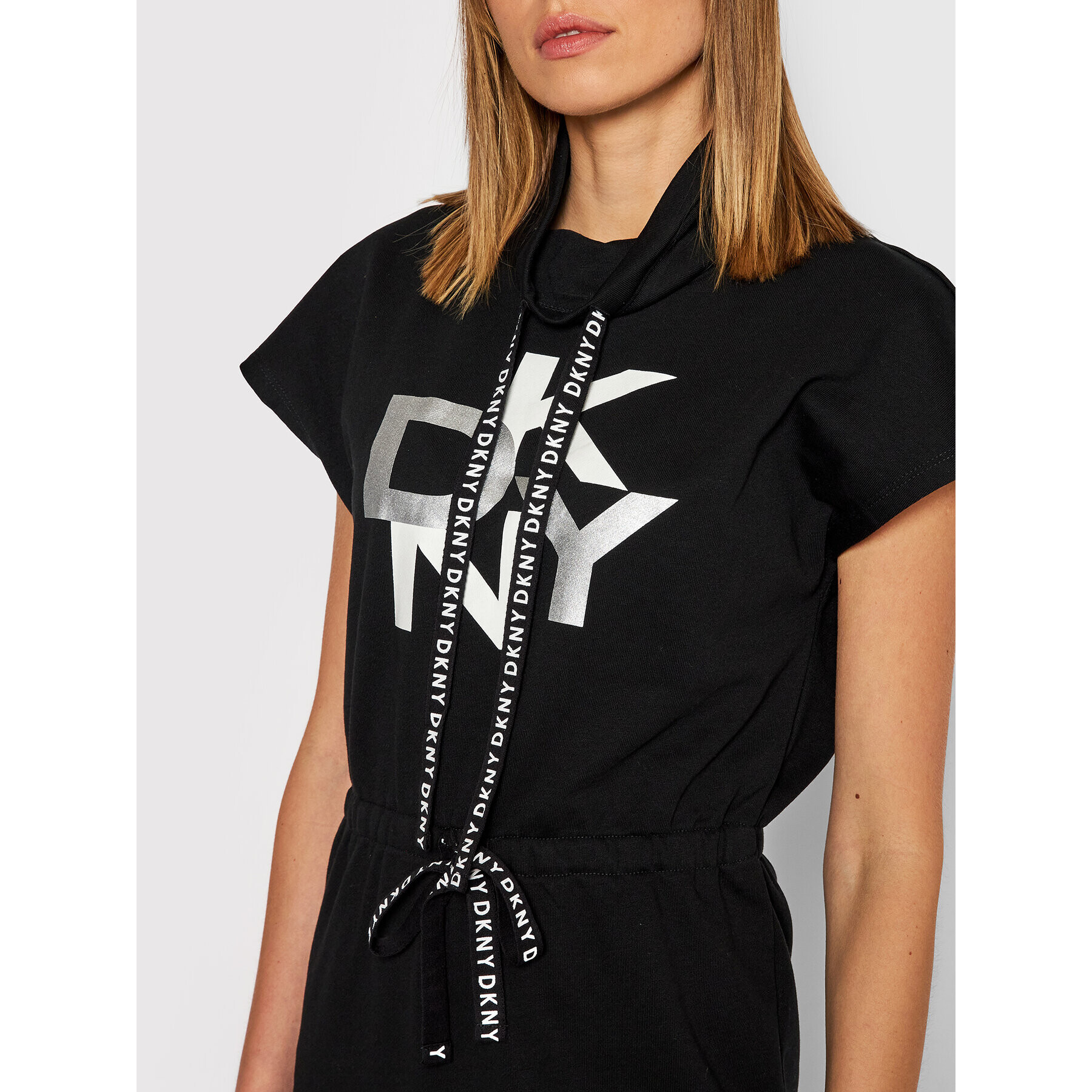 DKNY Úpletové šaty DD1GD067 Černá Regular Fit - Pepit.cz