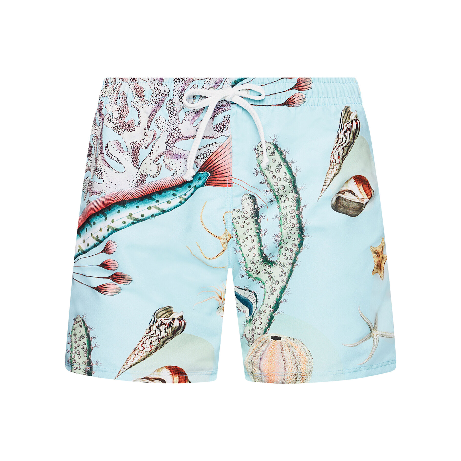 Drivemebikini Plavecké šortky Unisex Boardshorts Sealife 2020-DRV-030-AB Modrá Relaxed Fit - Pepit.cz