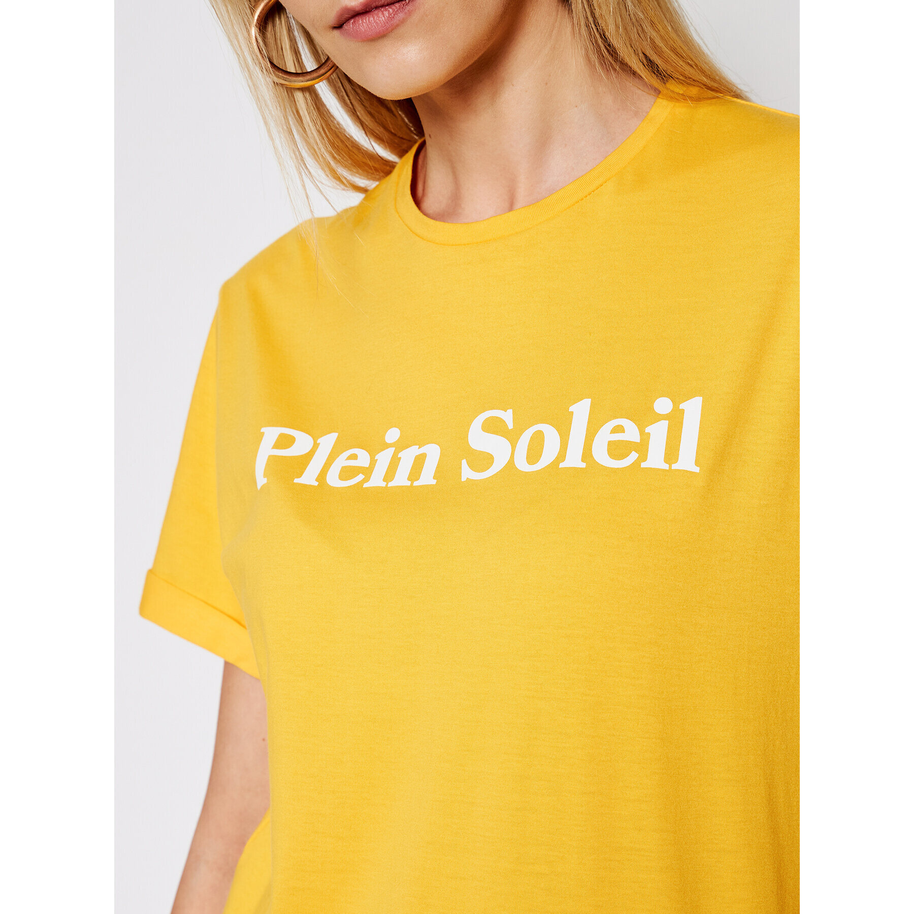 Drivemebikini T-Shirt Unisex Plein Soleil 2020-DRV-003_YEL Žlutá Relaxed Fit - Pepit.cz