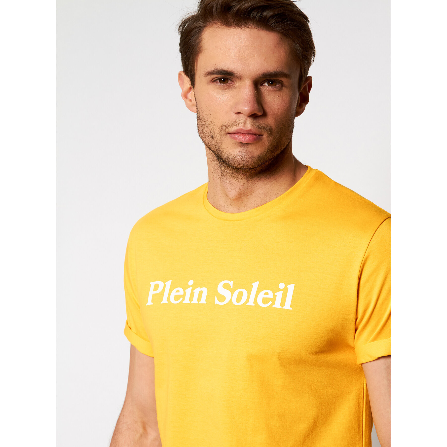 Drivemebikini T-Shirt Unisex Plein Soleil 2020-DRV-003_YEL Žlutá Relaxed Fit - Pepit.cz