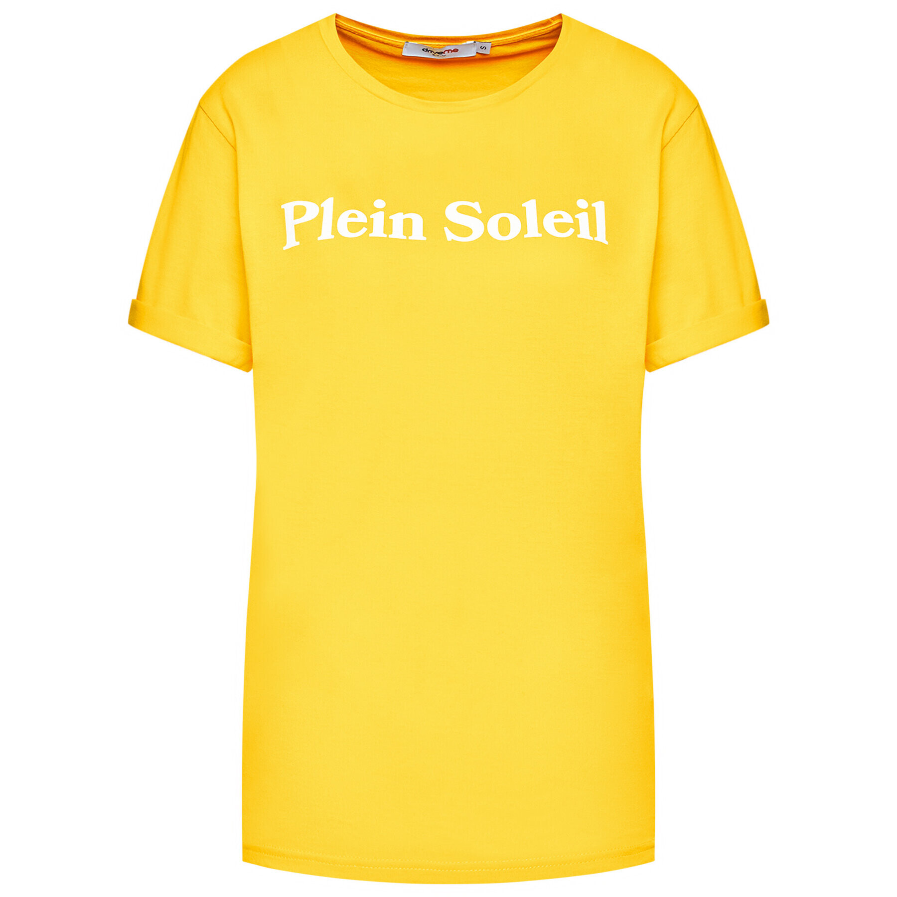 Drivemebikini T-Shirt Unisex Plein Soleil 2020-DRV-003_YEL Žlutá Relaxed Fit - Pepit.cz