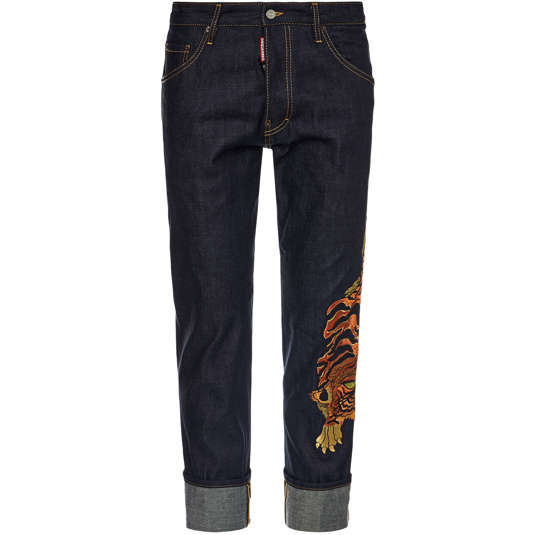 Dsquared2 Jeansy Run Dan S71LB0746 Tmavomodrá Slim Fit - Pepit.cz