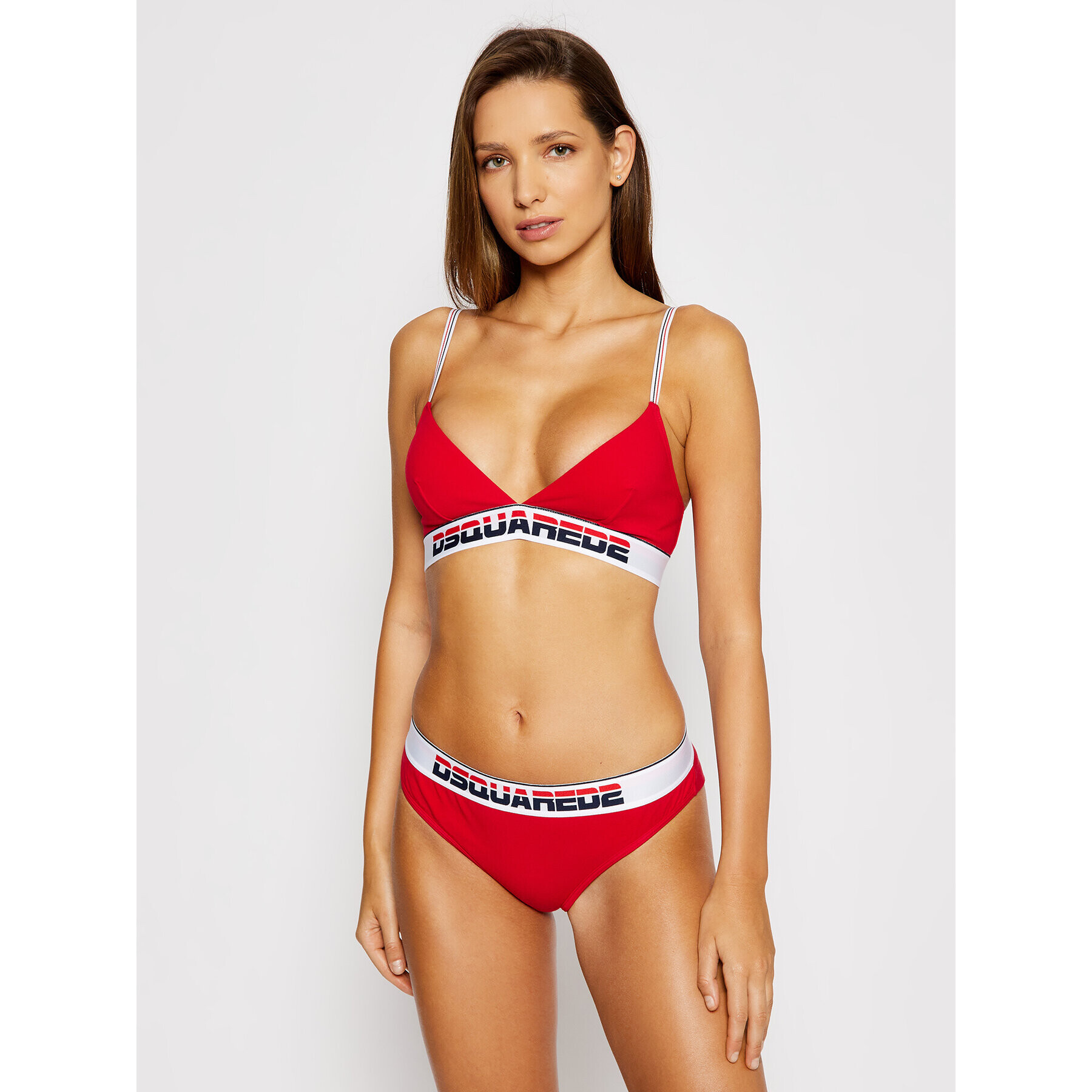 Dsquared2 Underwear Podprsenka Bralette D8R103230 Červená - Pepit.cz