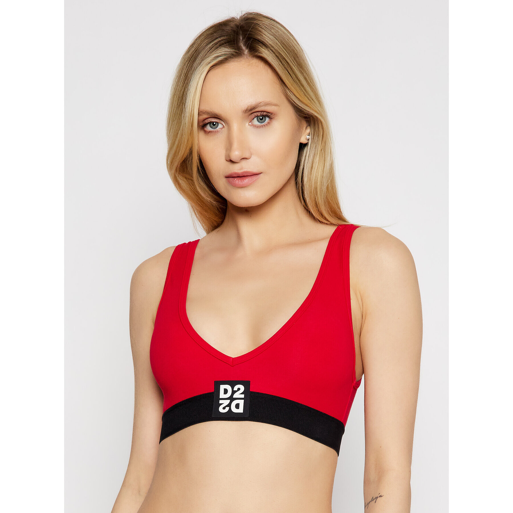 Dsquared2 Underwear Podprsenkový top D8R132980 Červená - Pepit.cz