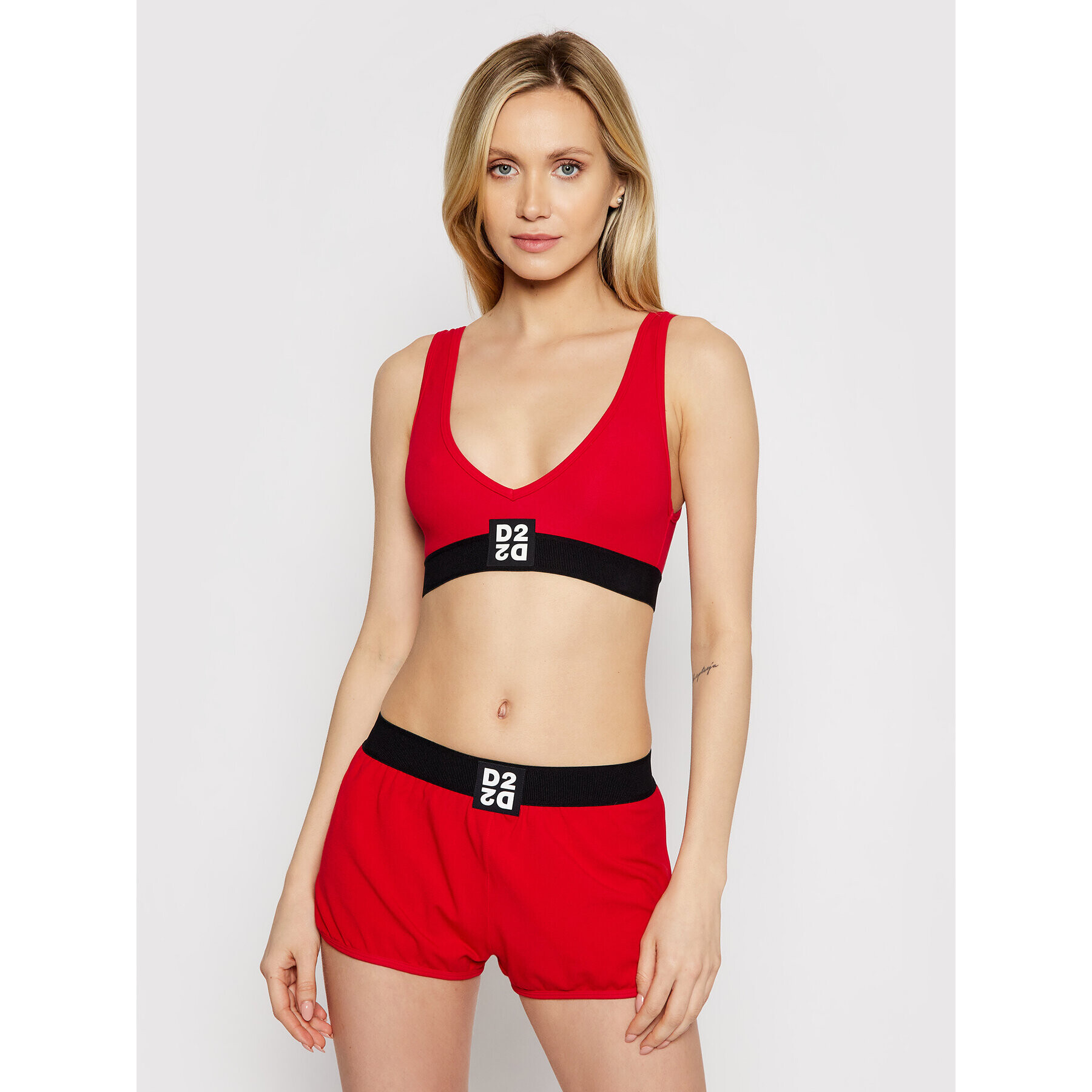 Dsquared2 Underwear Podprsenkový top D8R132980 Červená - Pepit.cz