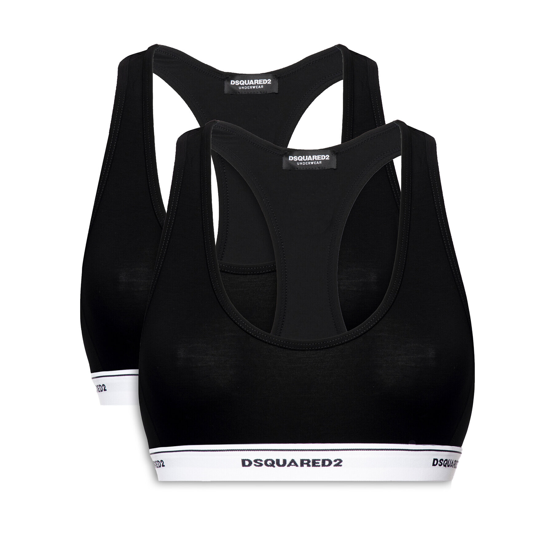 Dsquared2 Underwear Sada 2 podprsenek Bra Top D8X521800 Černá - Pepit.cz