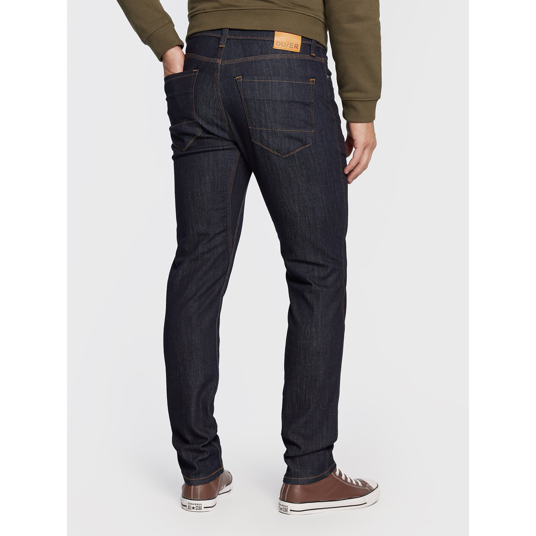 Duer Jeansy Performance Denim MFLS3002 Tmavomodrá Slim Fit - Pepit.cz