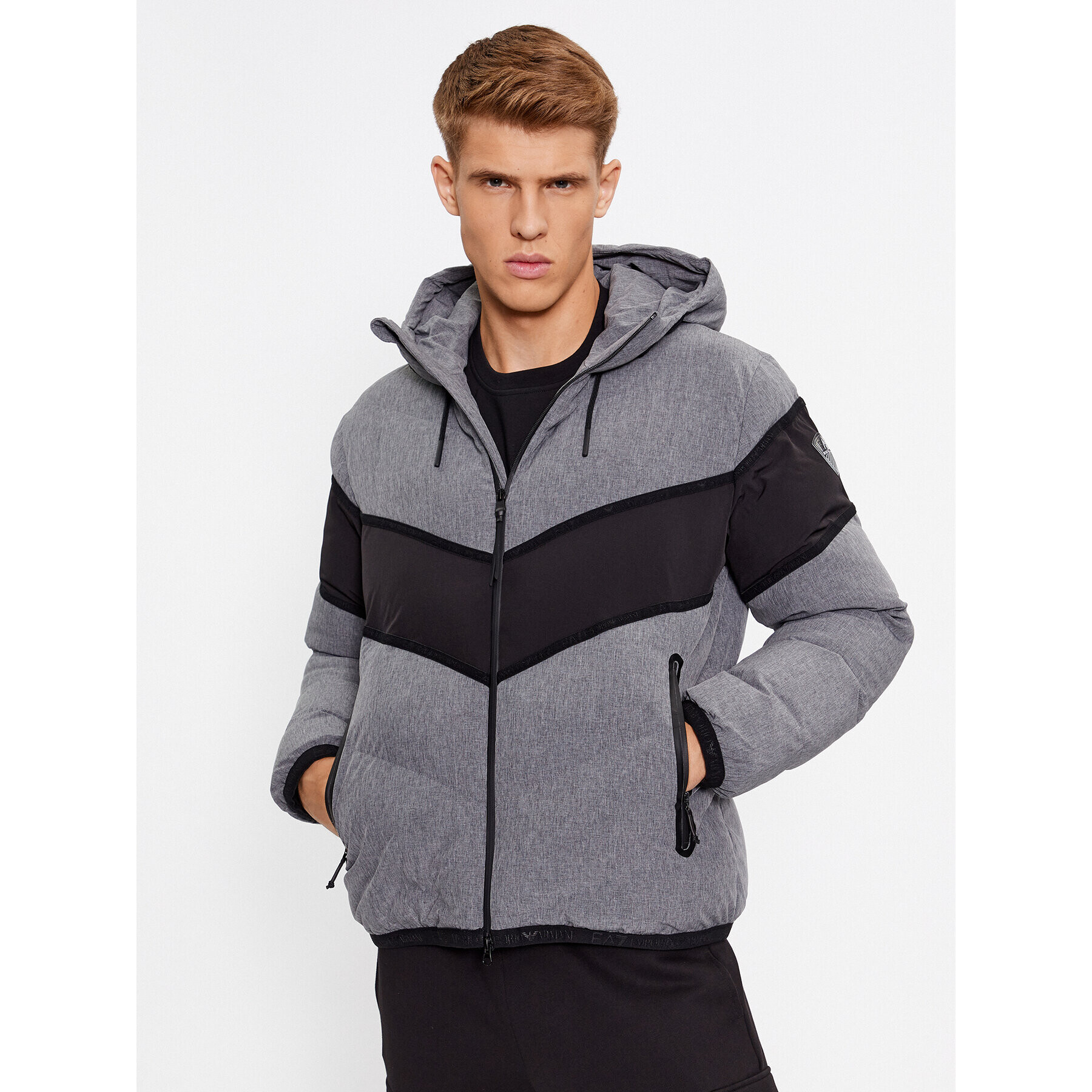 EA7 Emporio Armani Bunda bomber 6RPB06 PN1BZ 1977 Šedá Regular Fit - Pepit.cz