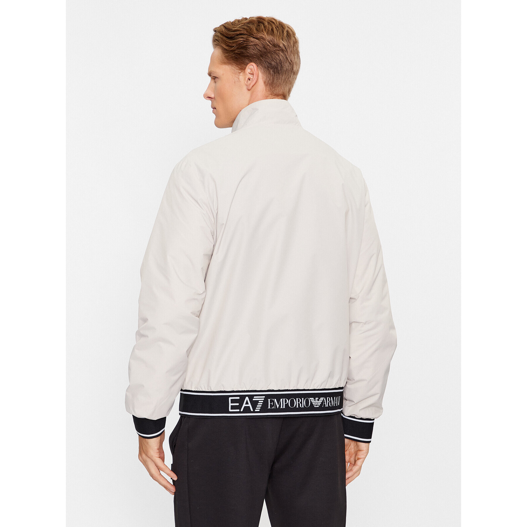 EA7 Emporio Armani Bunda bomber 6RPB07 PN27Z 1716 Stříbrná Regular Fit - Pepit.cz