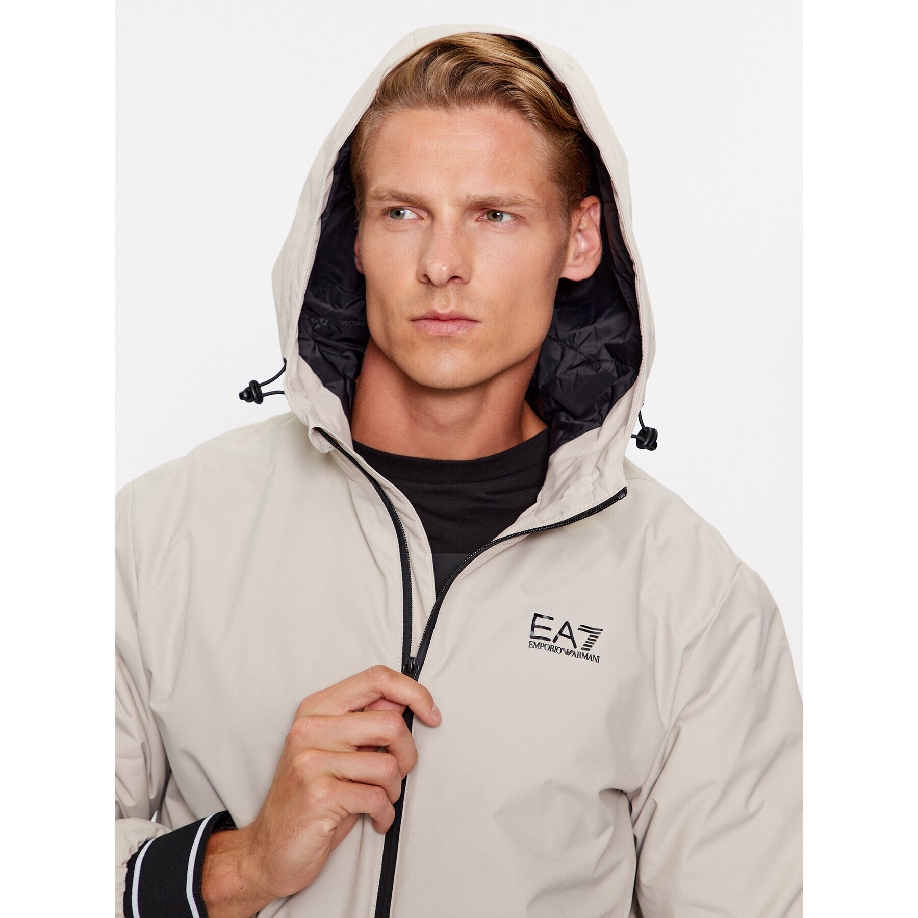 EA7 Emporio Armani Bunda bomber 6RPB08 PN27Z 1716 Stříbrná Regular Fit - Pepit.cz