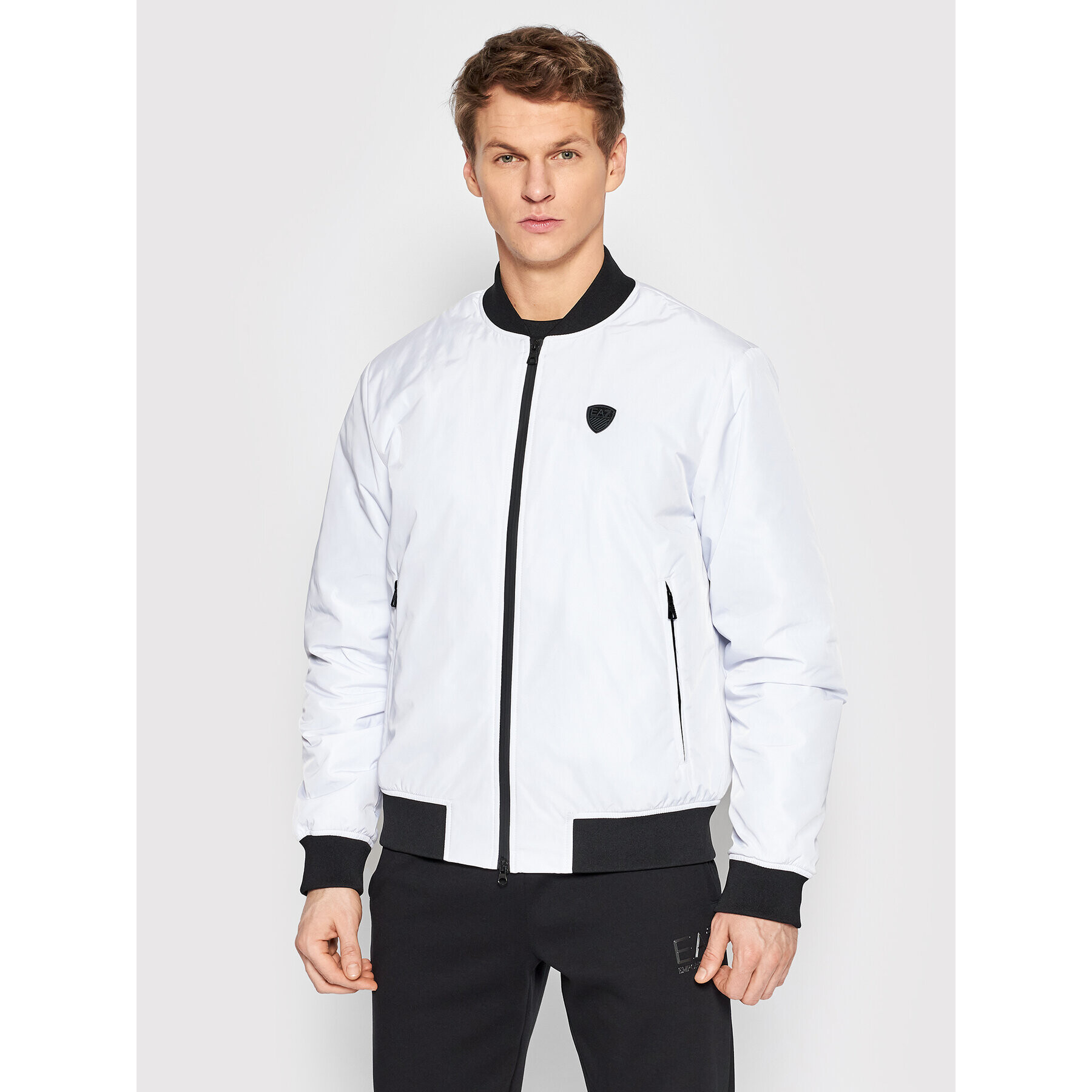 EA7 Emporio Armani Bunda bomber 8NPB10 PN7LZ 1100 Bílá Regular Fit - Pepit.cz