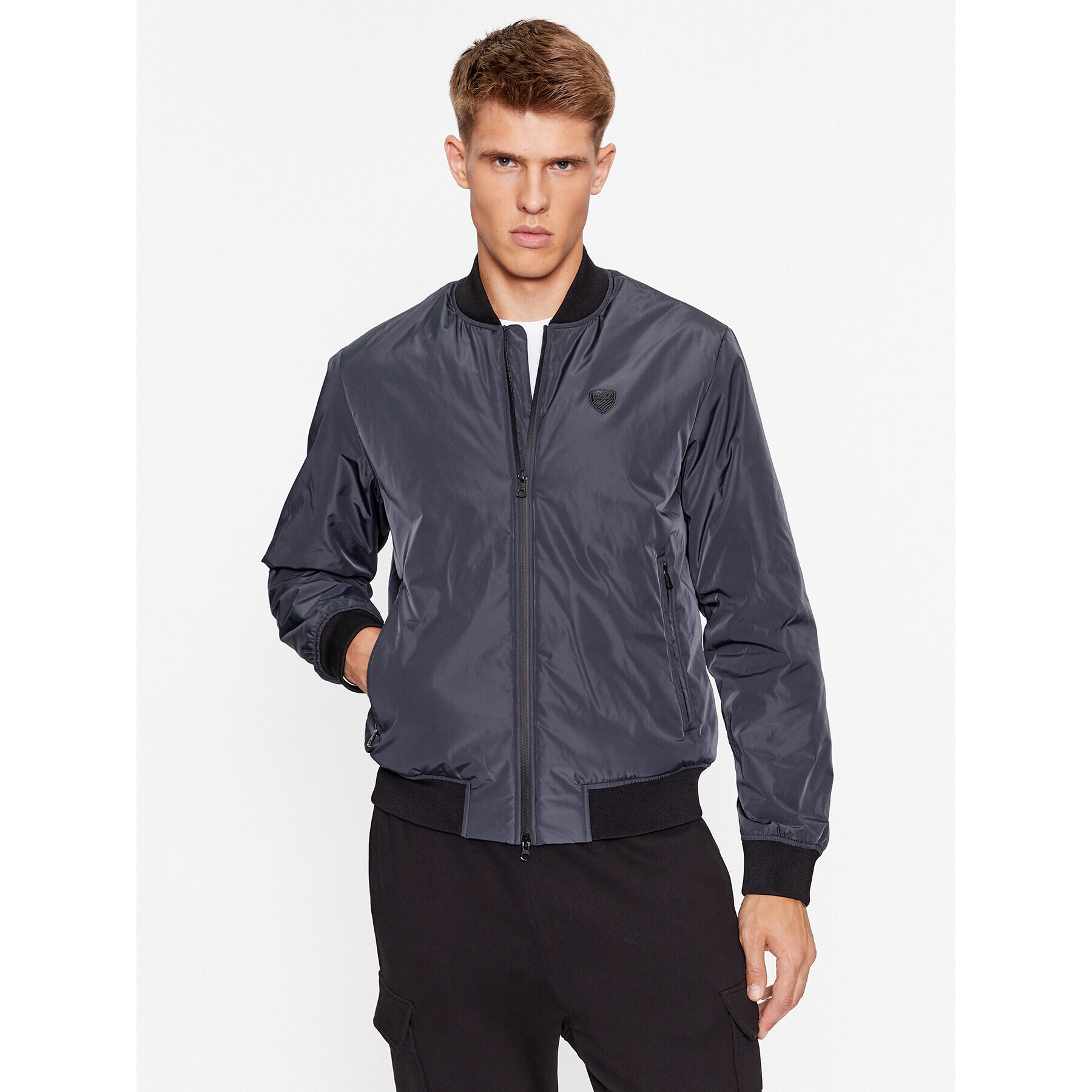 EA7 Emporio Armani Bunda bomber 8NPB10 PN7LZ 1578 Tmavomodrá Regular Fit - Pepit.cz