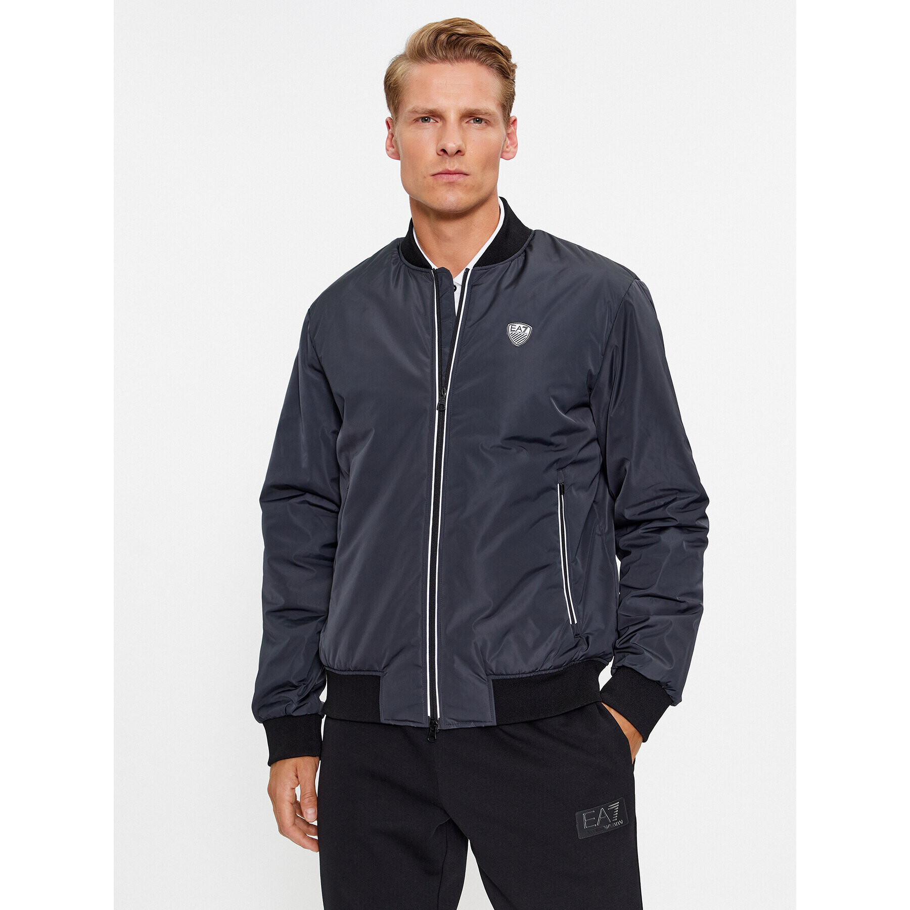 EA7 Emporio Armani Bunda bomber 8NPB12 PN7LZ 1578 Modrá Regular Fit - Pepit.cz