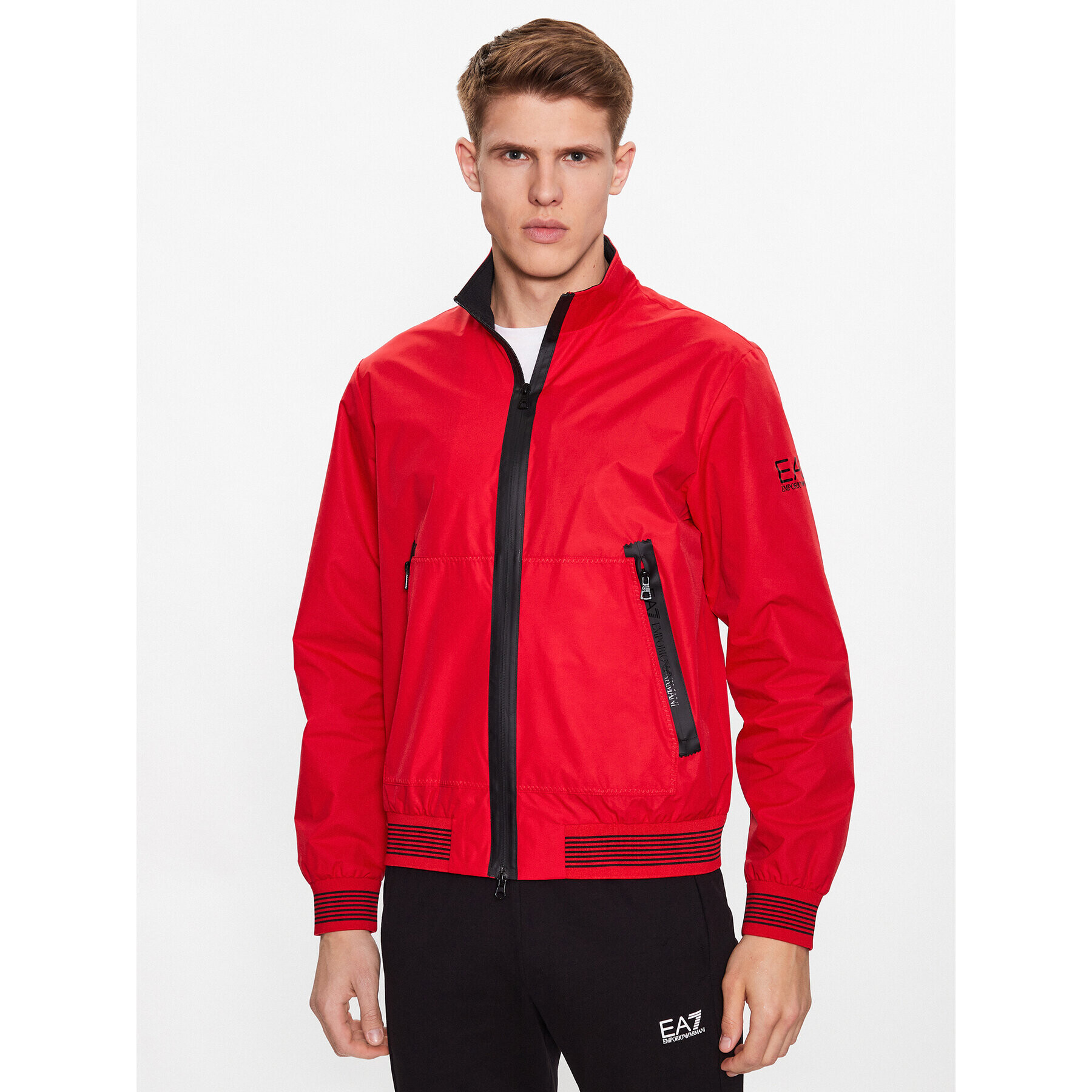 EA7 Emporio Armani Bunda pro přechodné období 3RPB11 PN27Z 1451 Červená Regular Fit - Pepit.cz