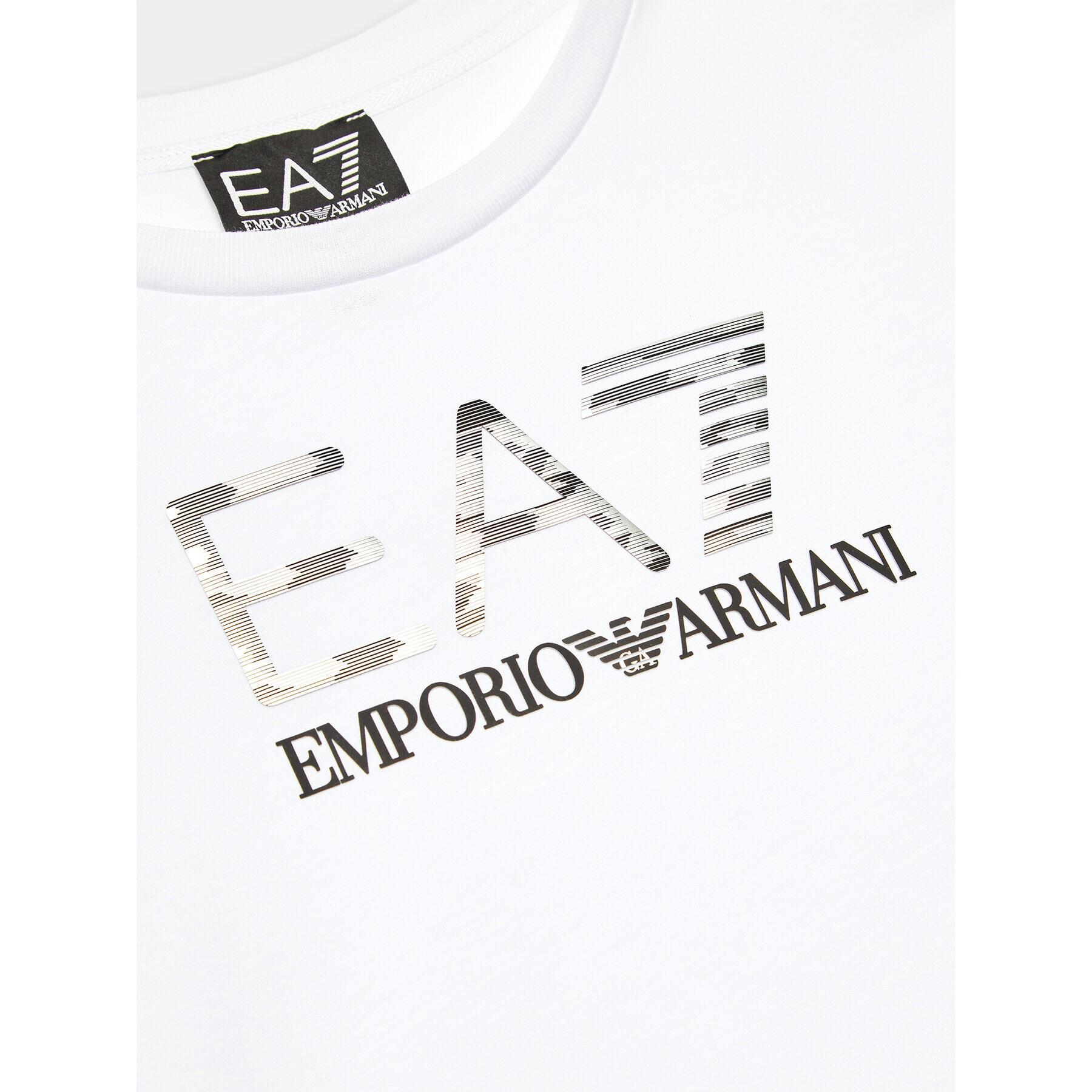 EA7 Emporio Armani Halenka 6RBT54 BJ02Z 1100 Bílá Regular Fit - Pepit.cz